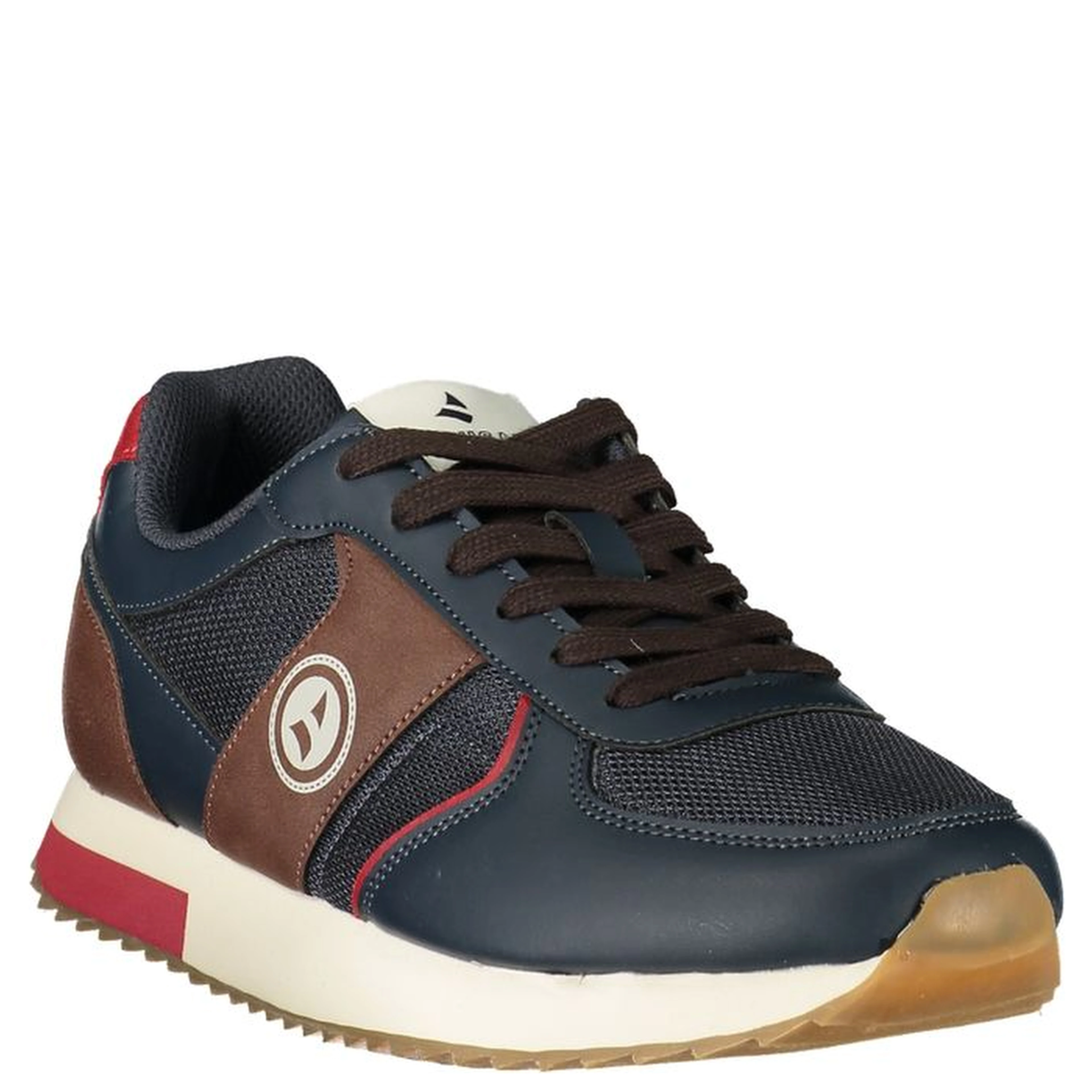 Blue Polyester Athletic Sneakers