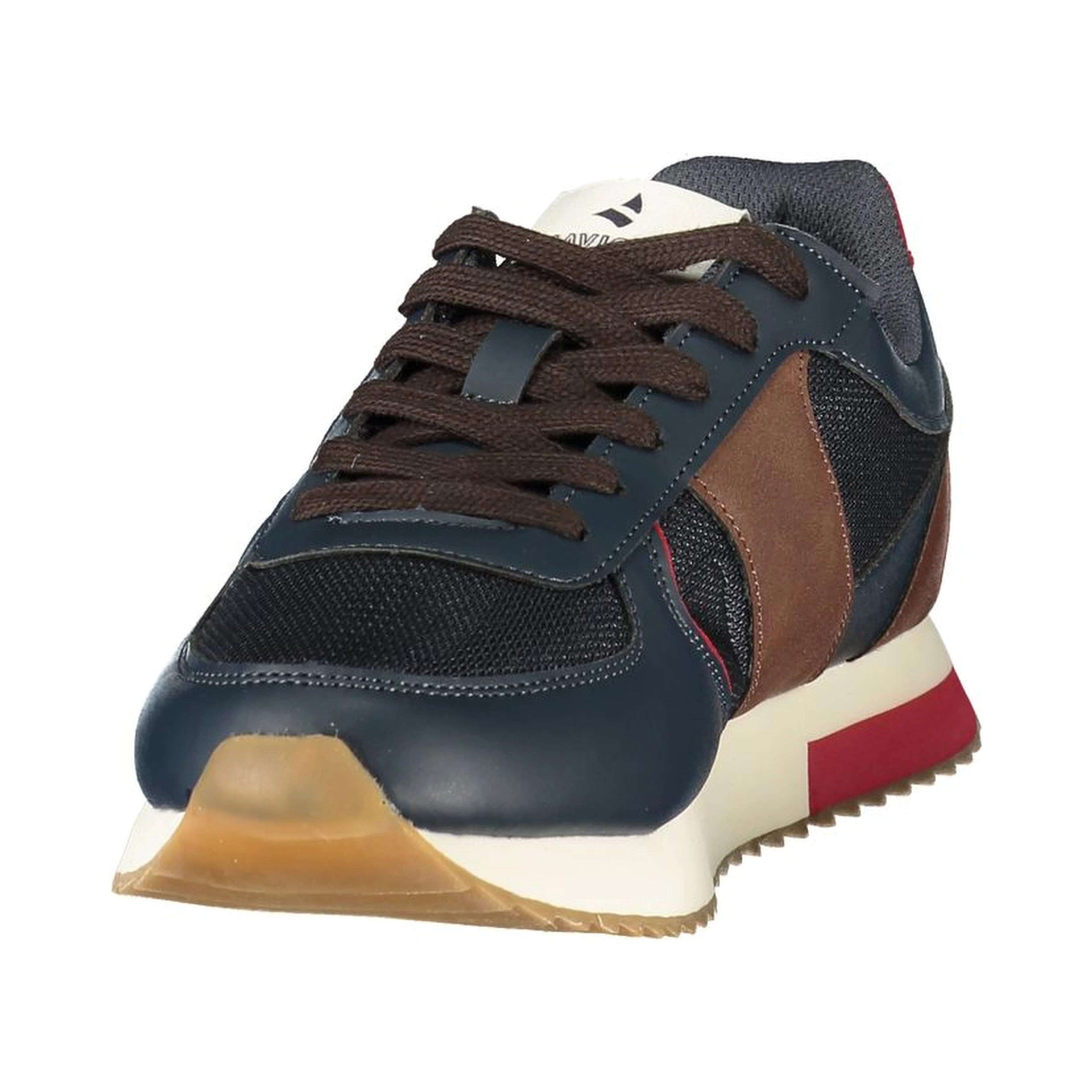 Blue Polyester Athletic Sneakers