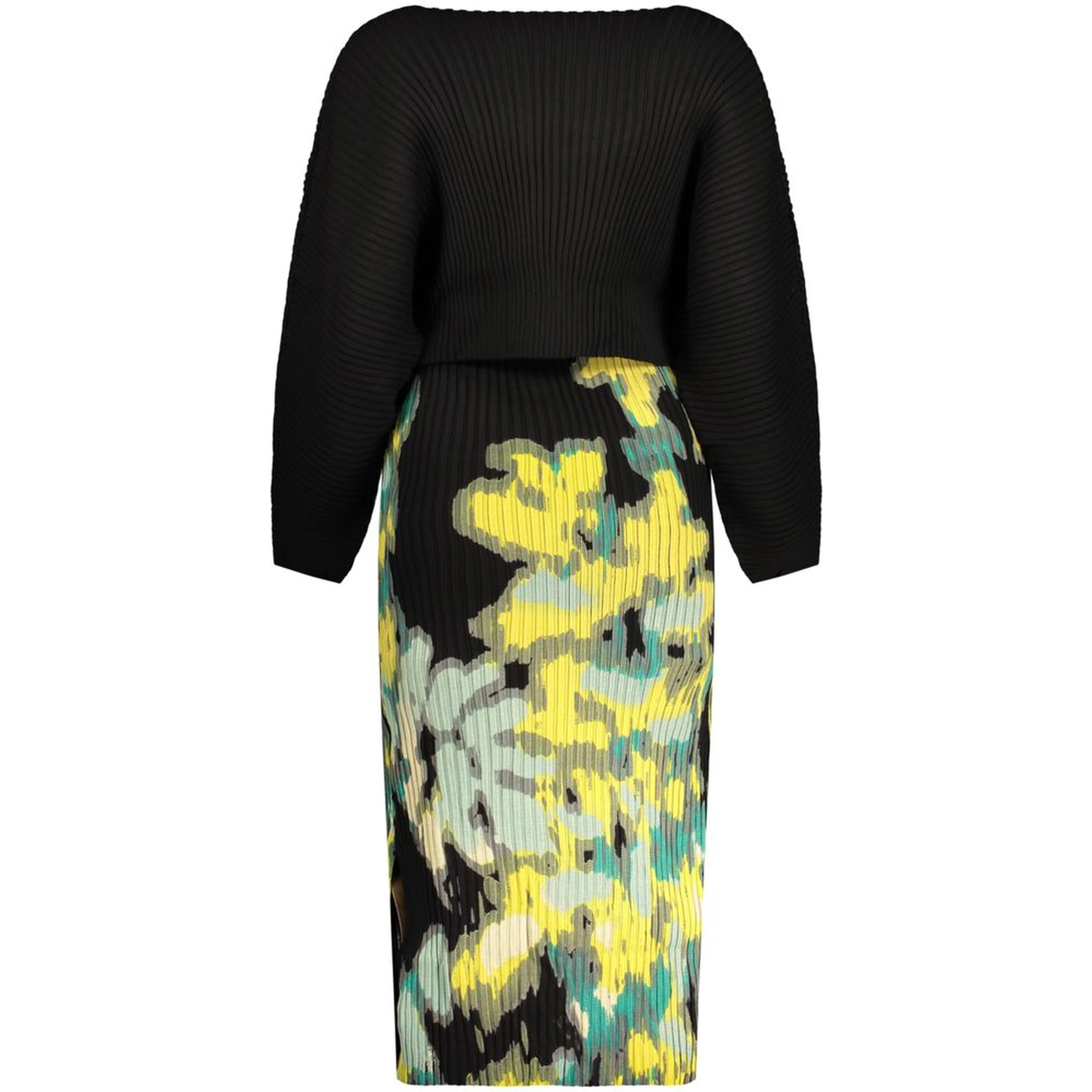 Black Polyester Casual Dress