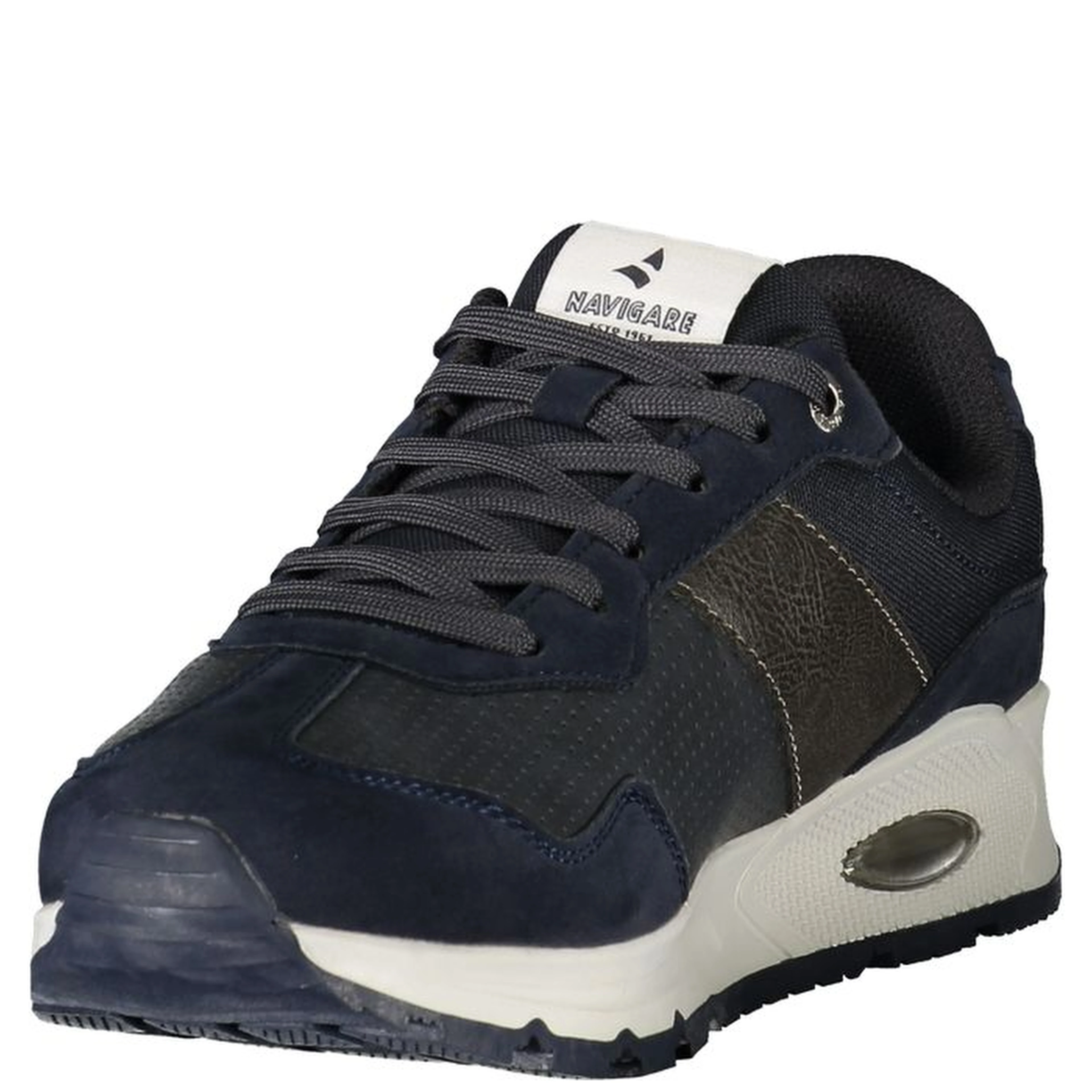 Blue Polyester Athletic Sneakers