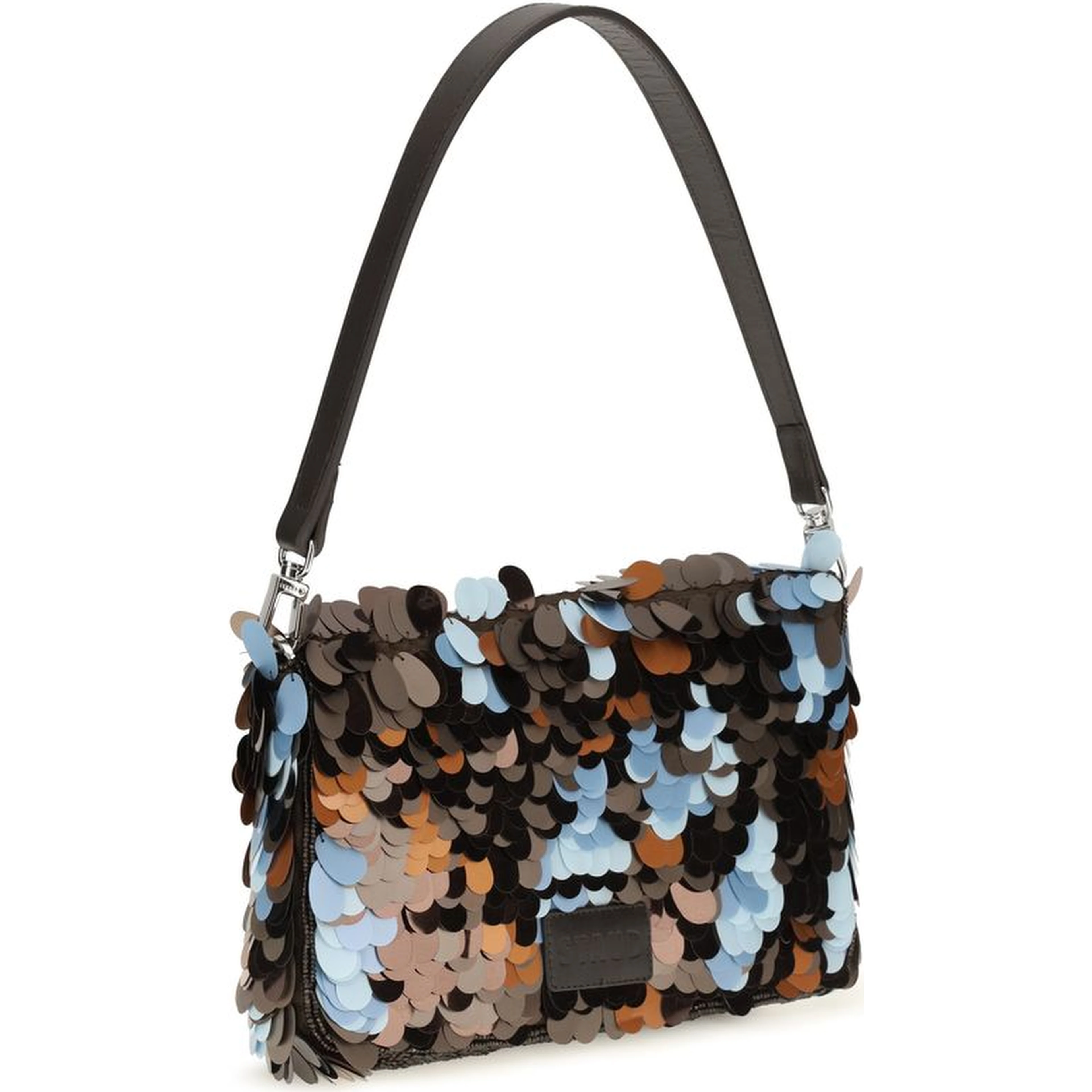 Multicolor Marabou Shoulder Bag