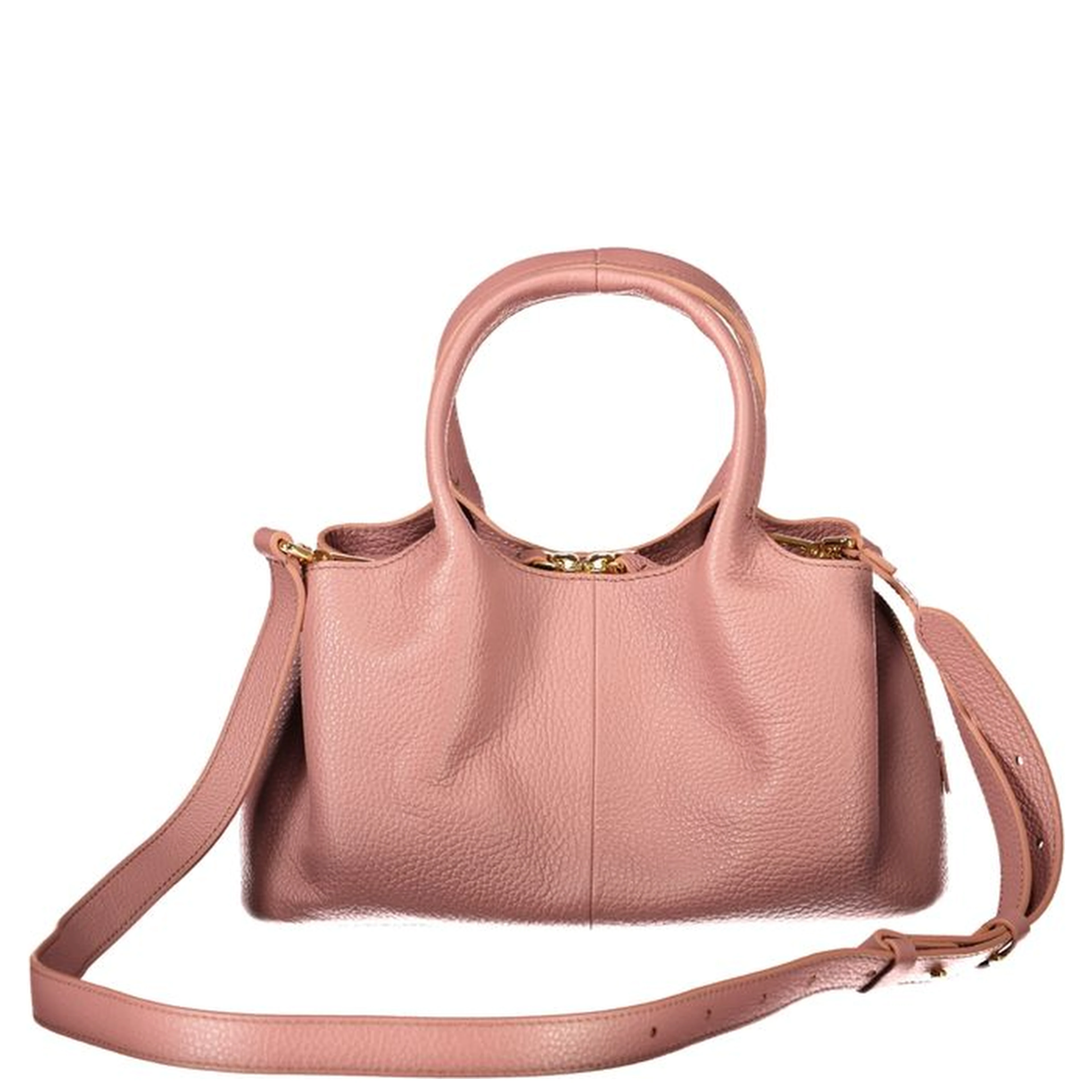 Pink Leather Handbag