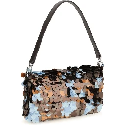 Multicolor Marabou Shoulder Bag