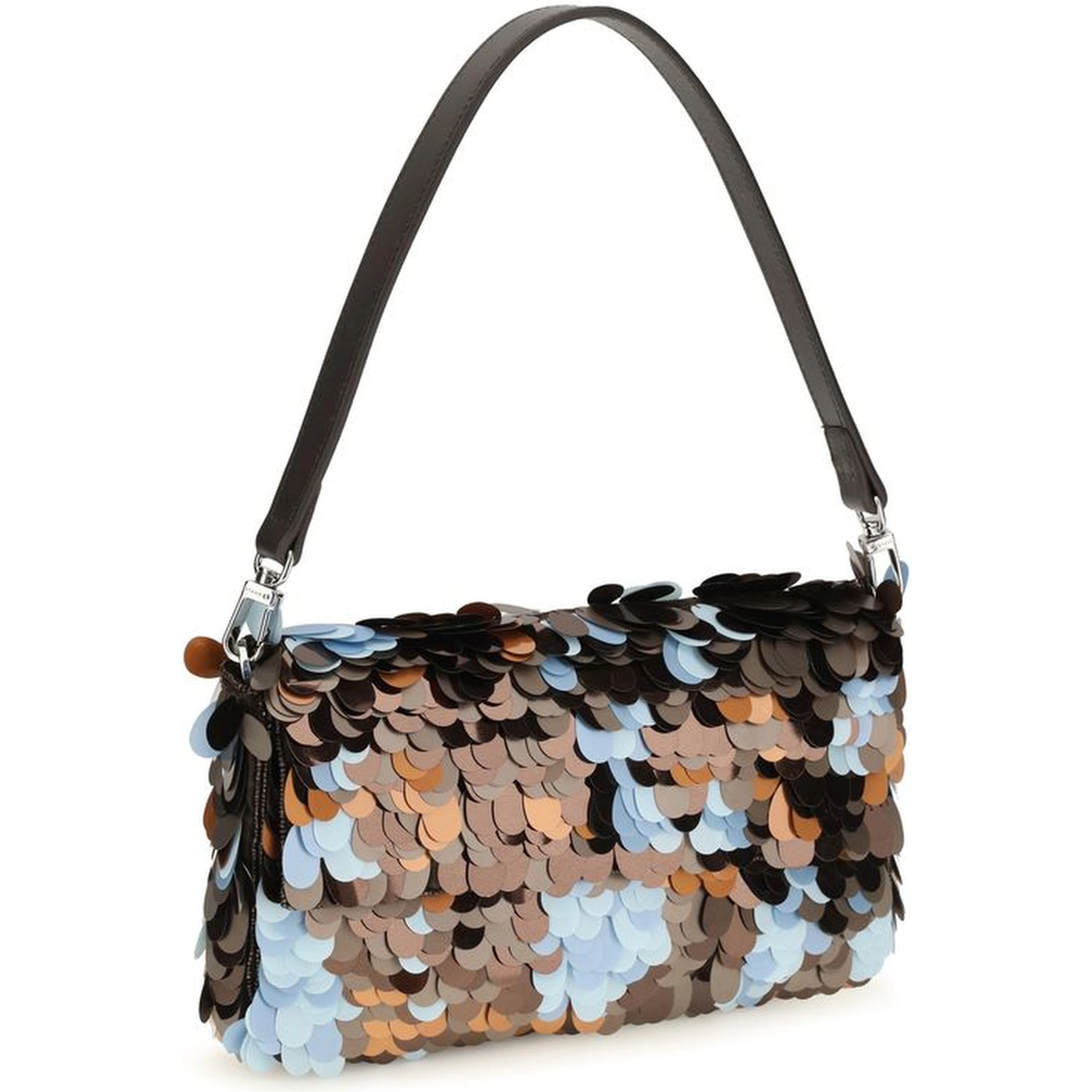 Multicolor Marabou Shoulder Bag