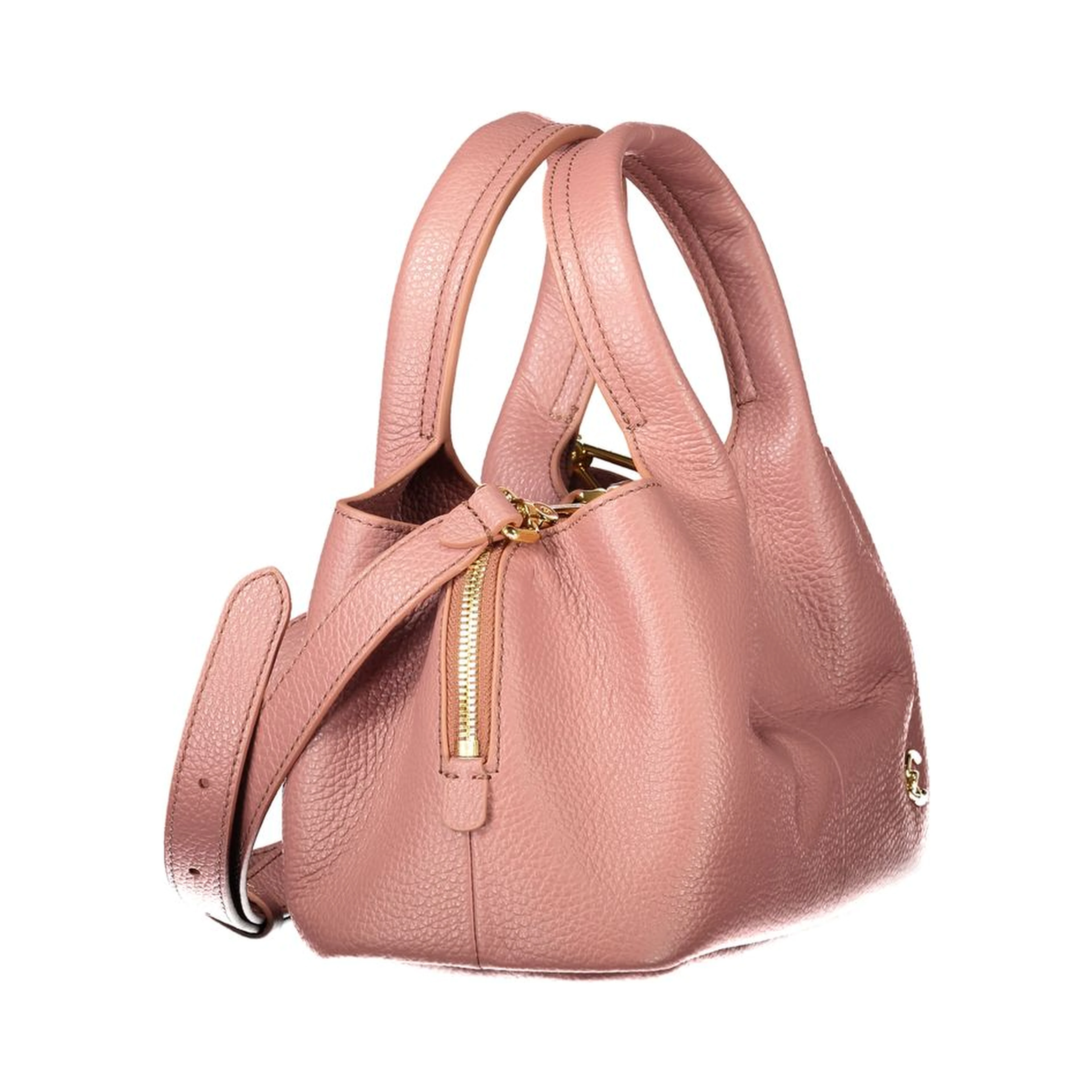 Pink Leather Handbag