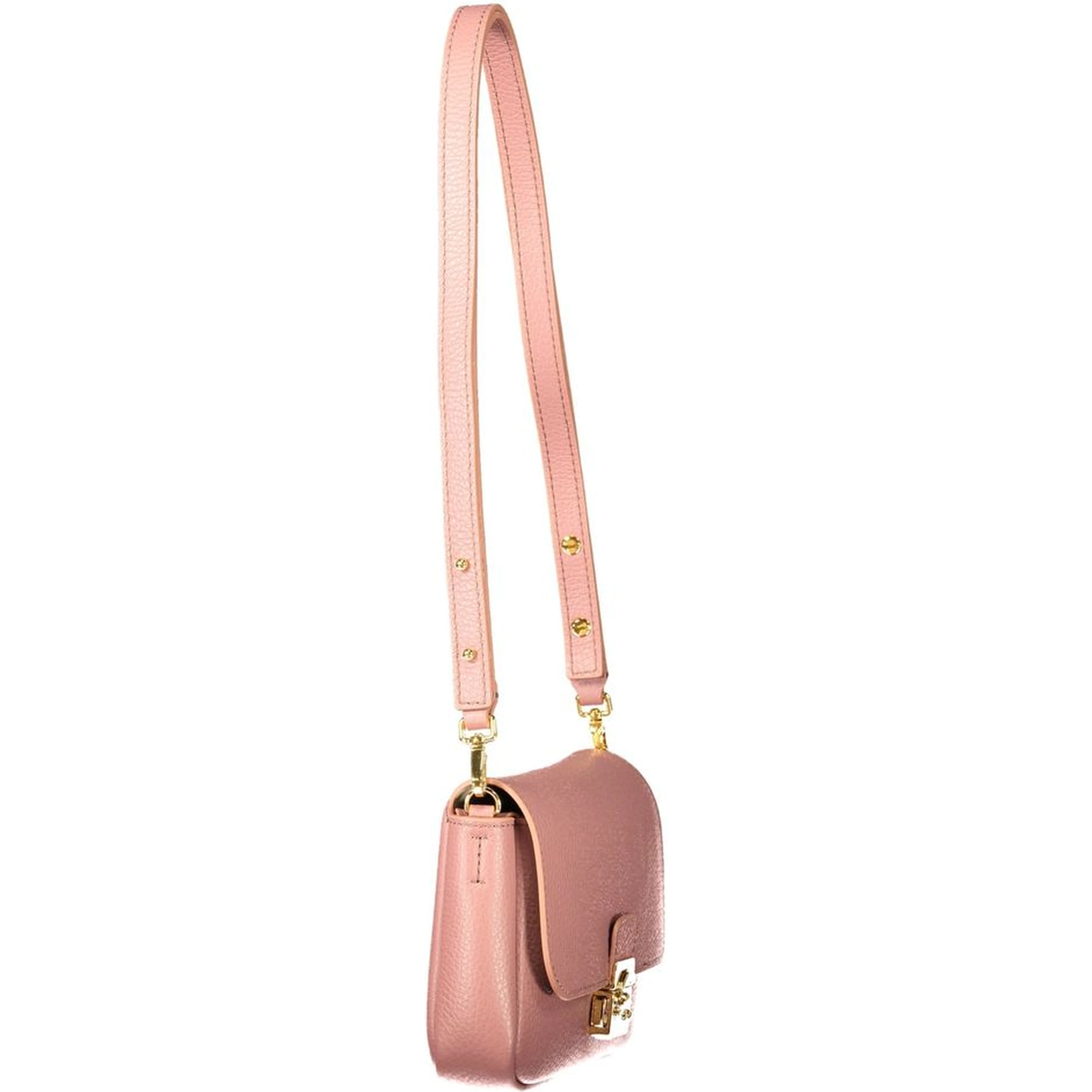Pink Leather Handbag