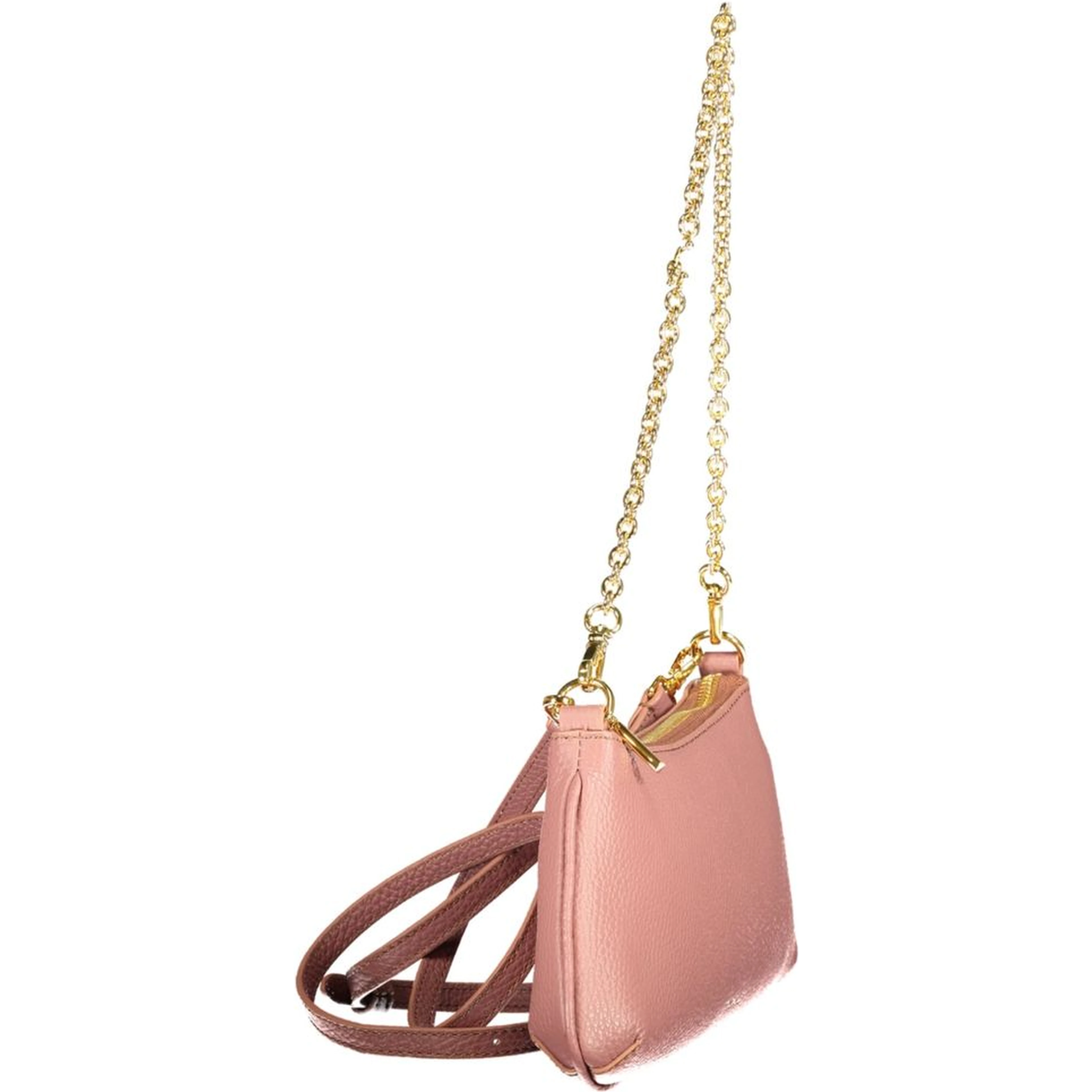 Pink Leather Handbag