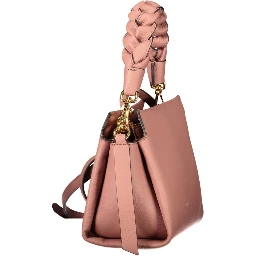 Pink Leather Handbag