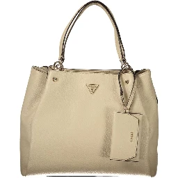 Beige Polyethylene Handbag