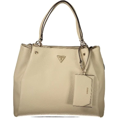 Beige Polyethylene Handbag