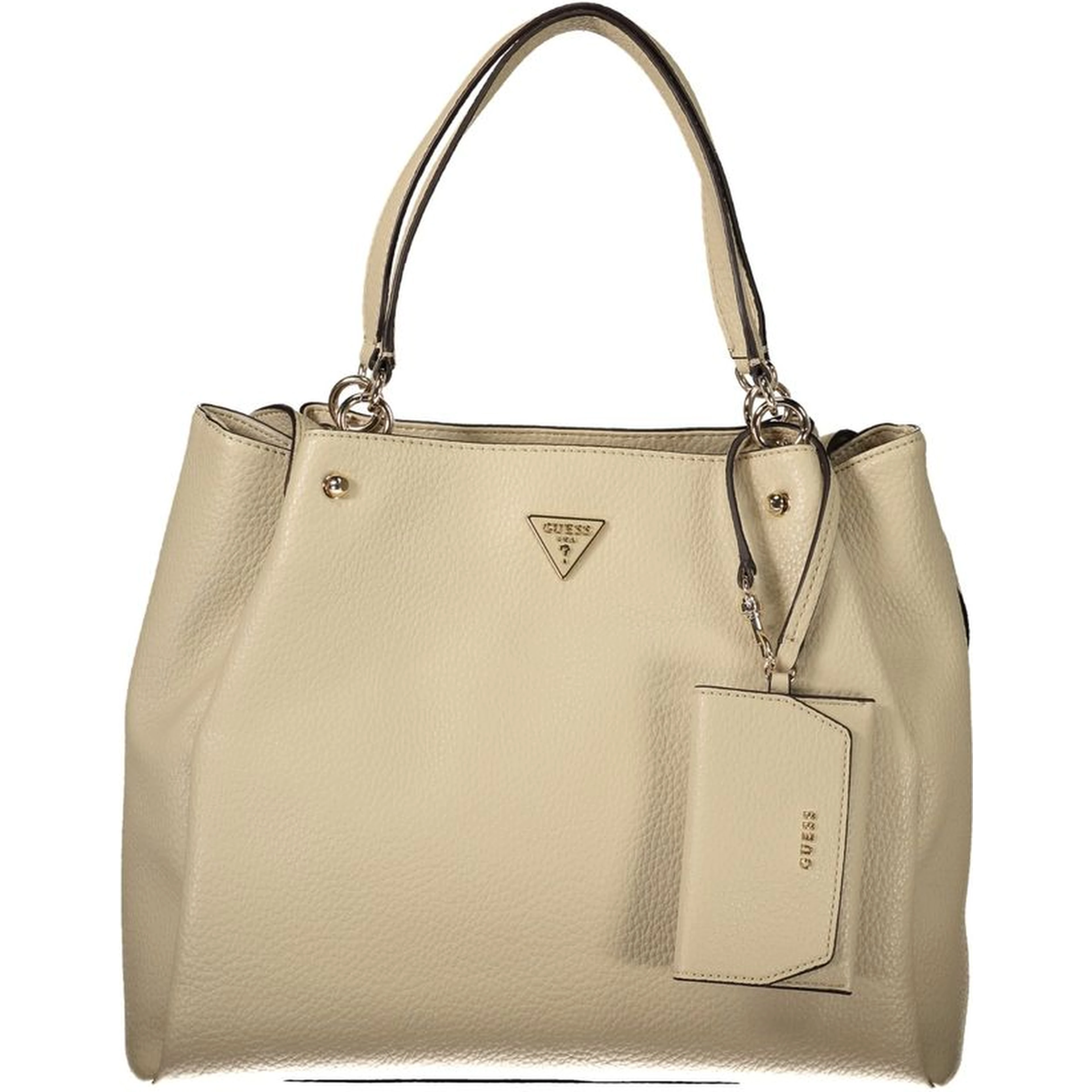 Beige Polyethylene Handbag