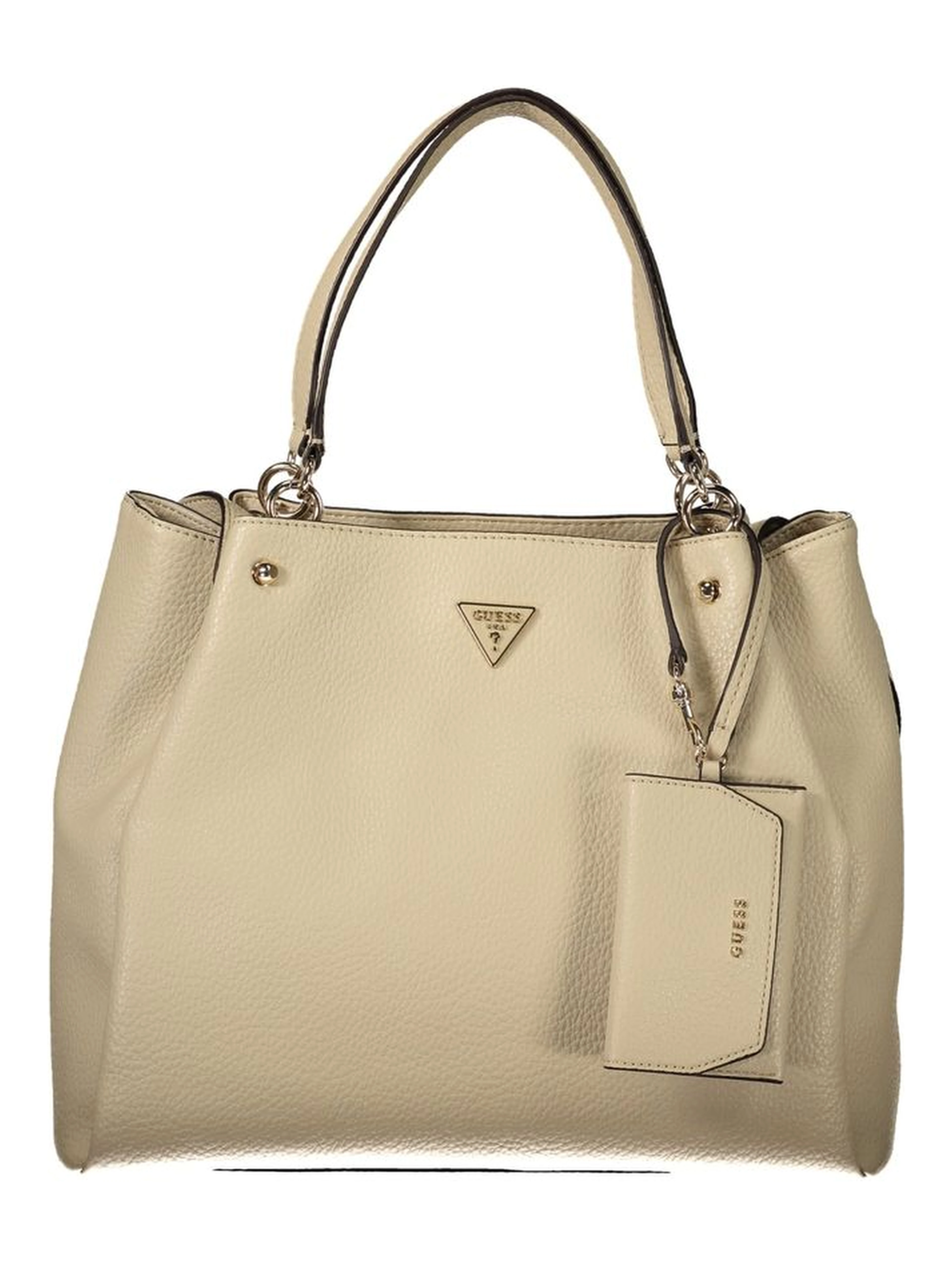 Beige Polyethylene Handbag