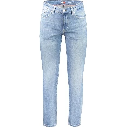 Blue Cotton Slim Fit Jeans