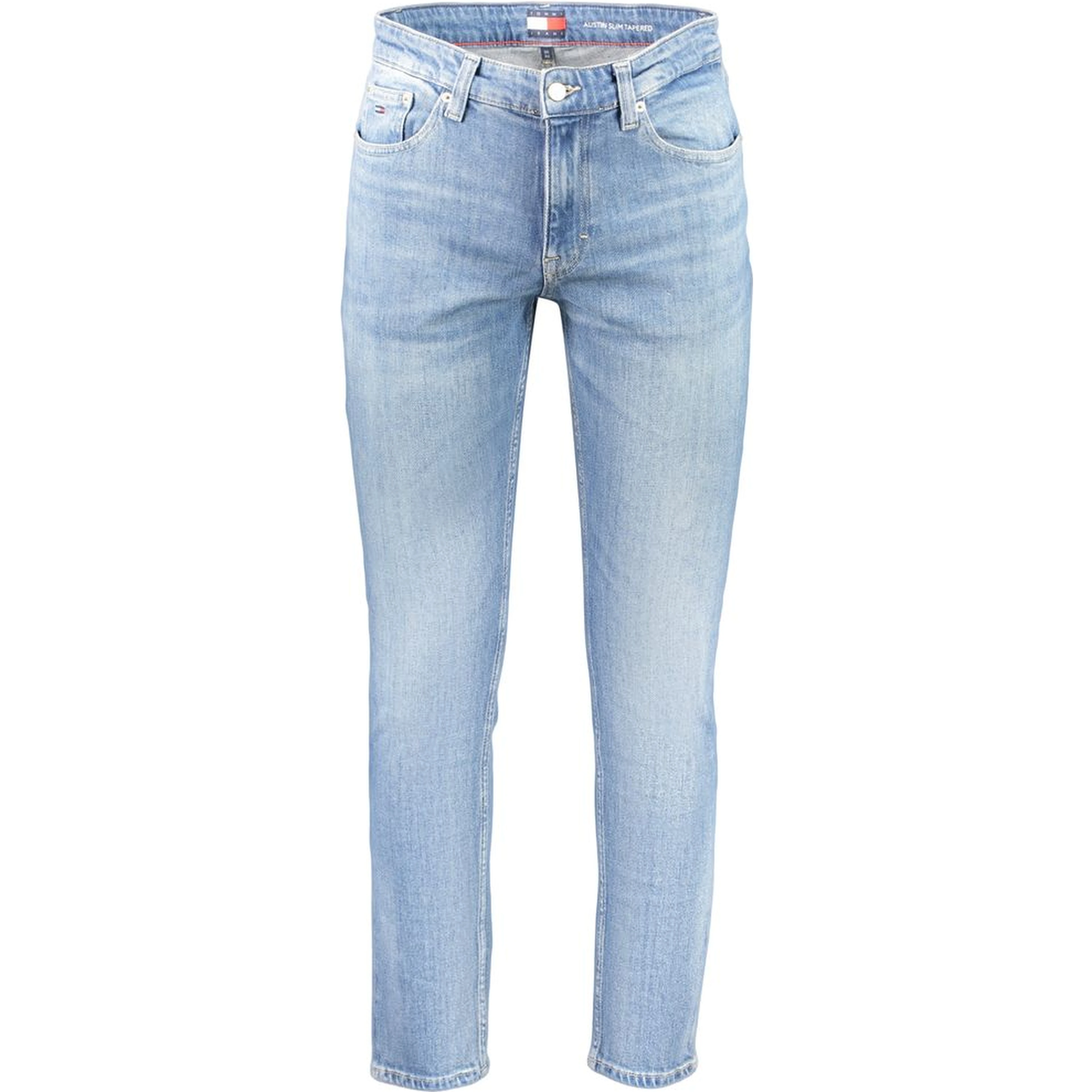Blue Cotton Slim Fit Jeans
