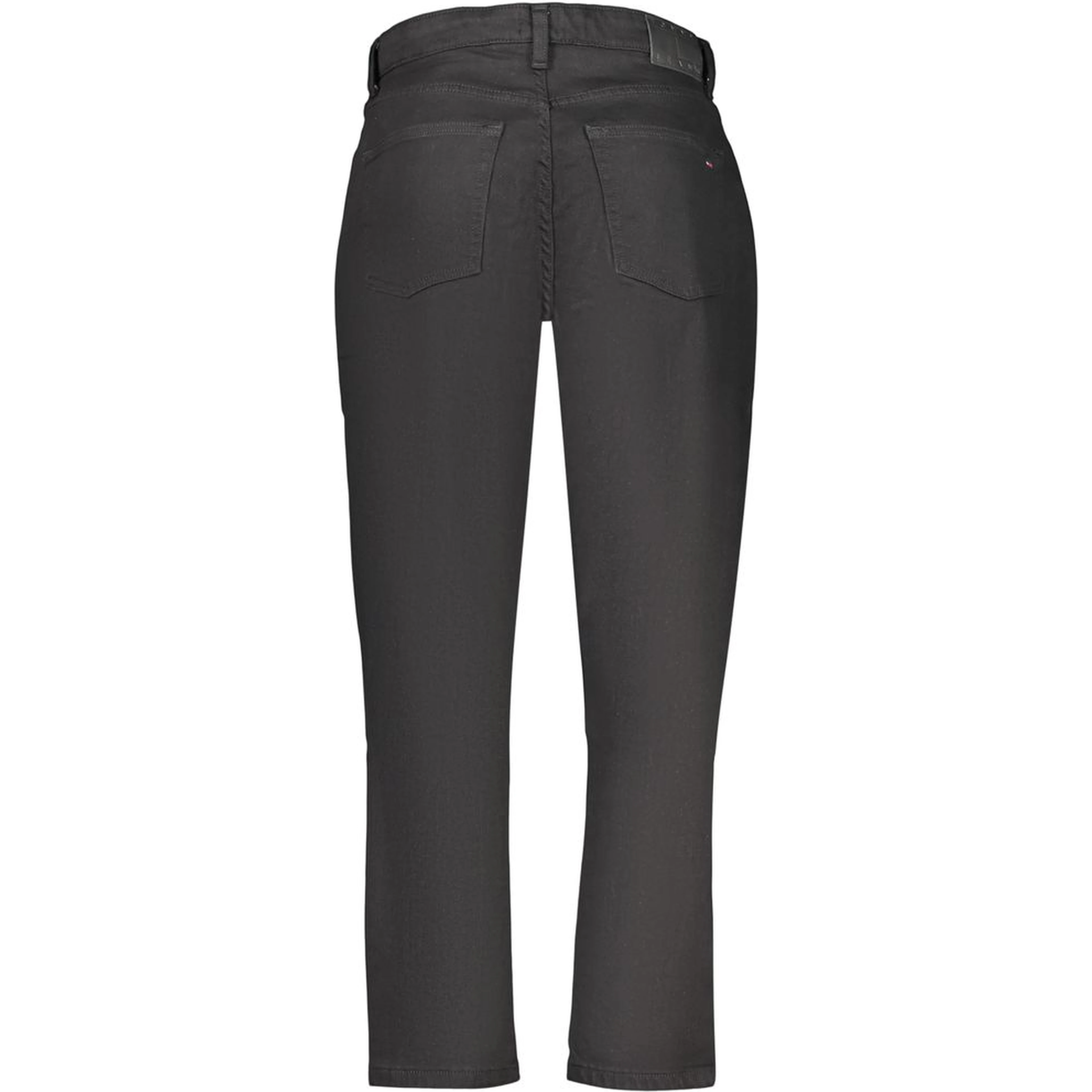 Black Cotton Mom Jeans