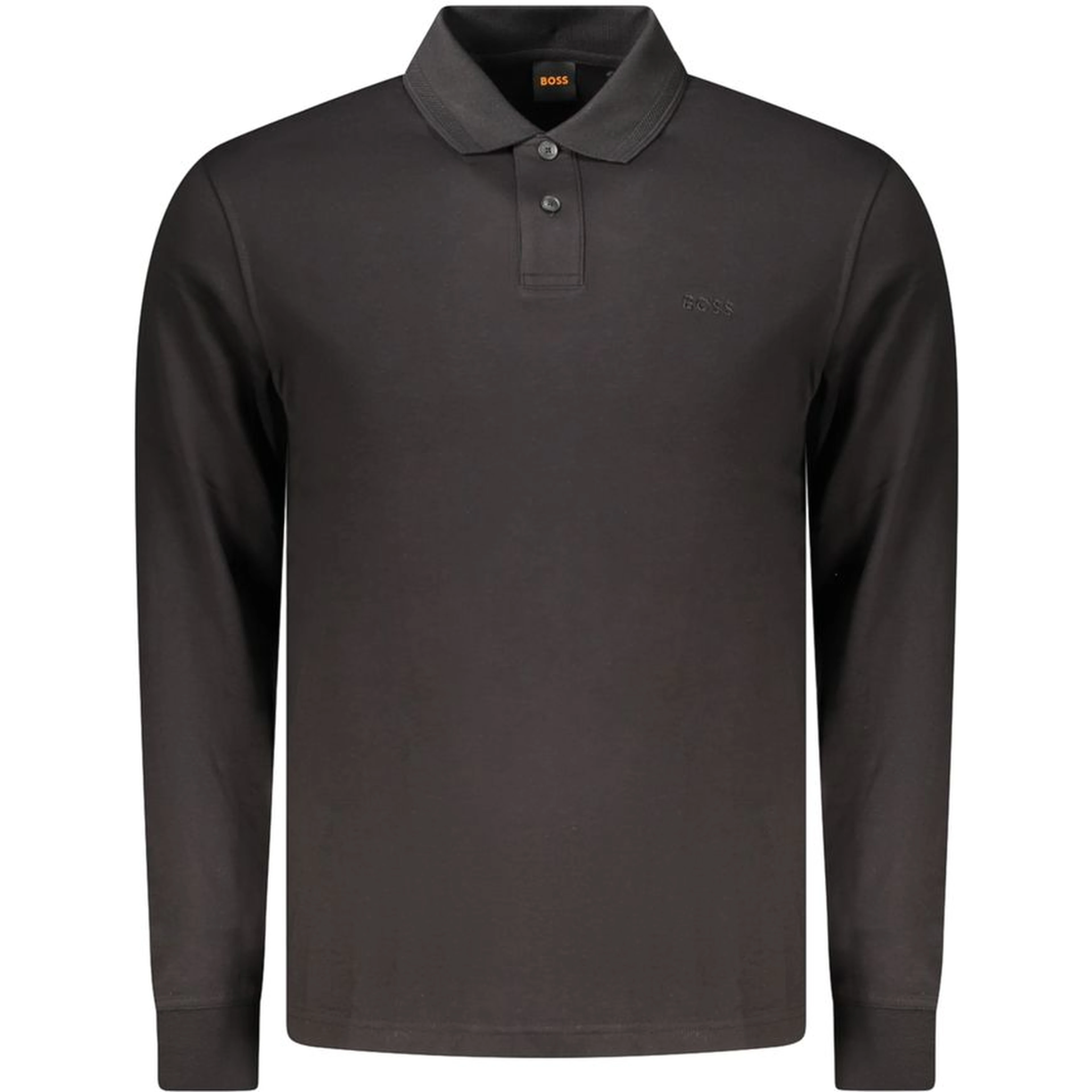 Black Cotton Polo Shirt