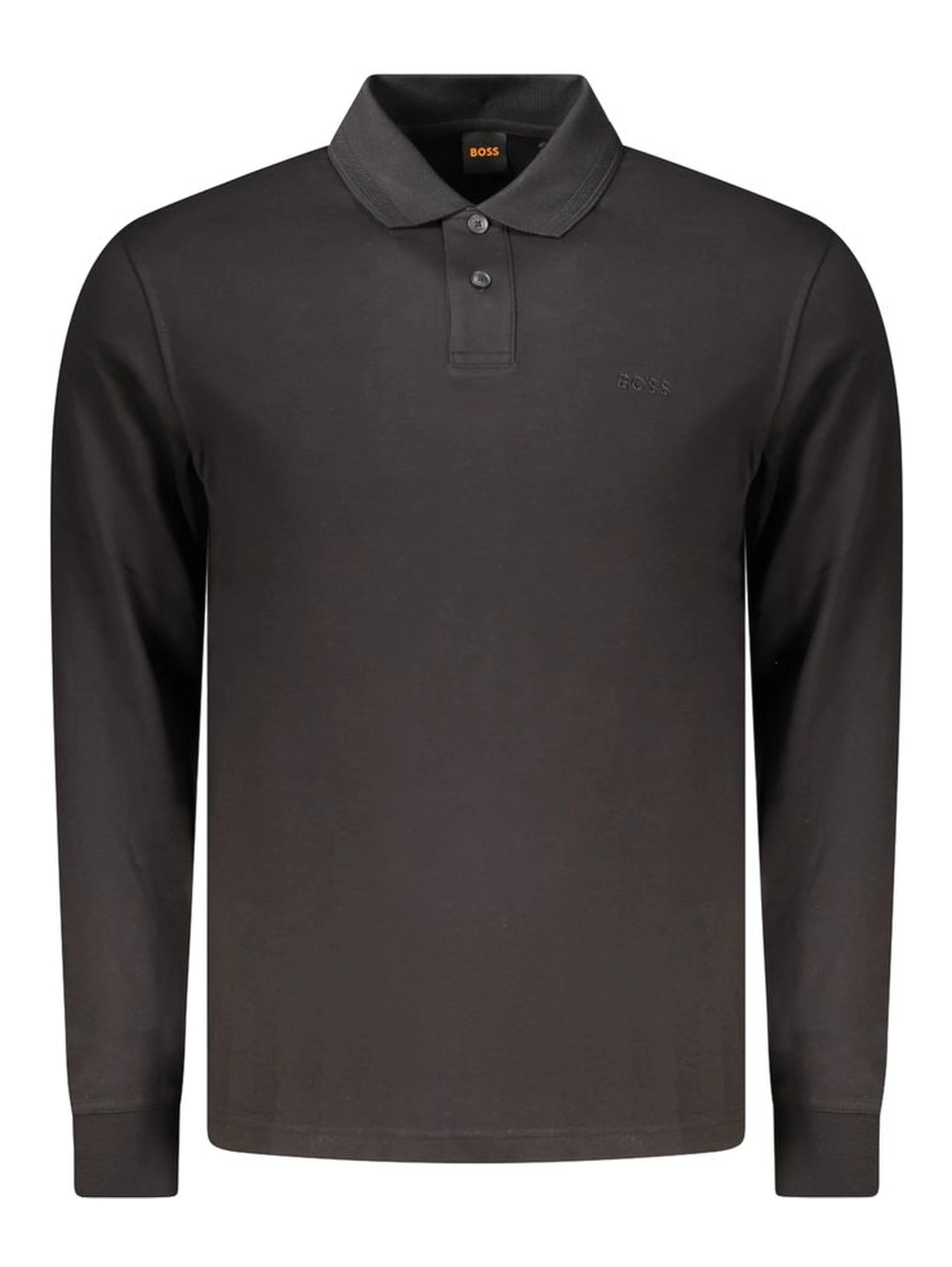 Black Cotton Polo Shirt