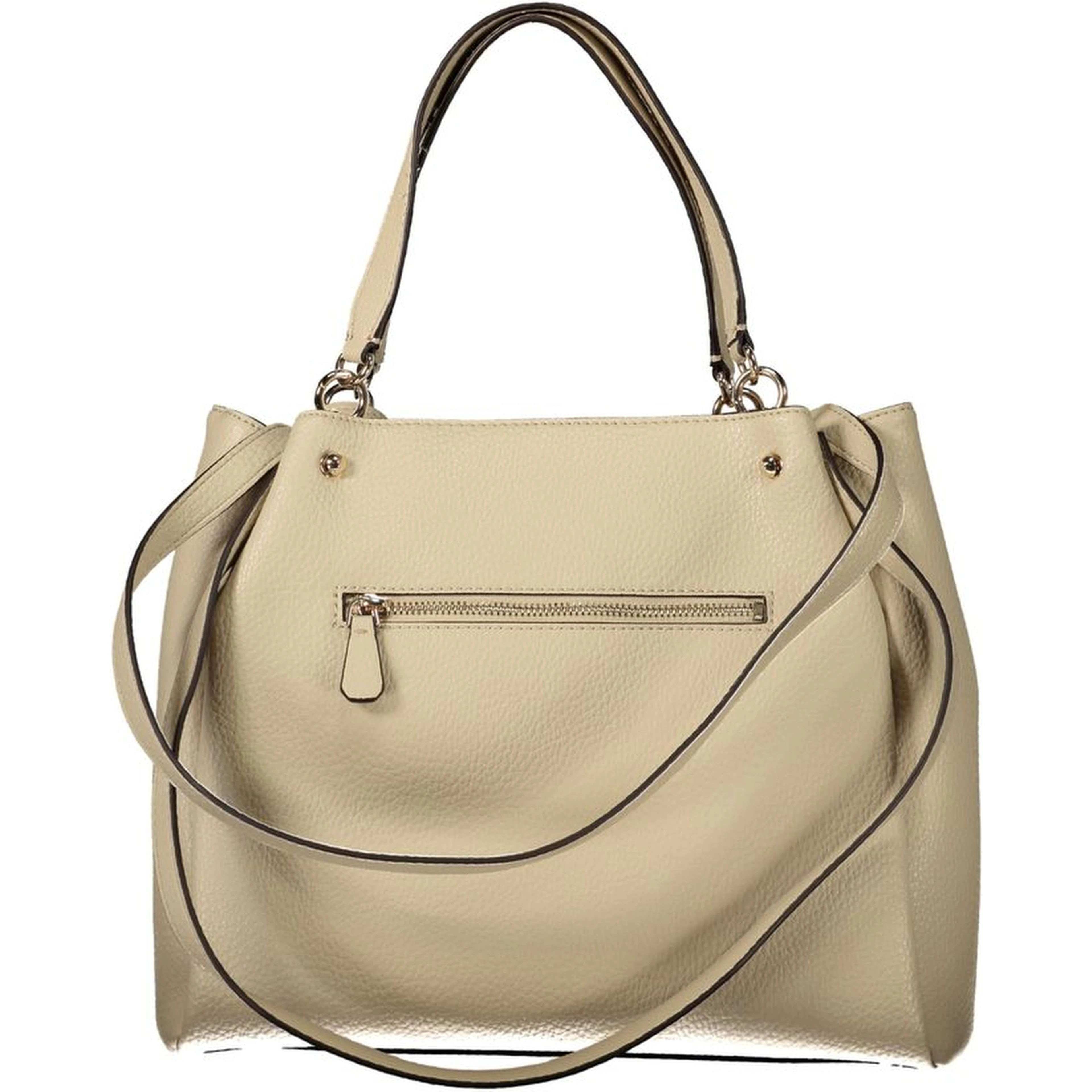 Beige Polyethylene Handbag