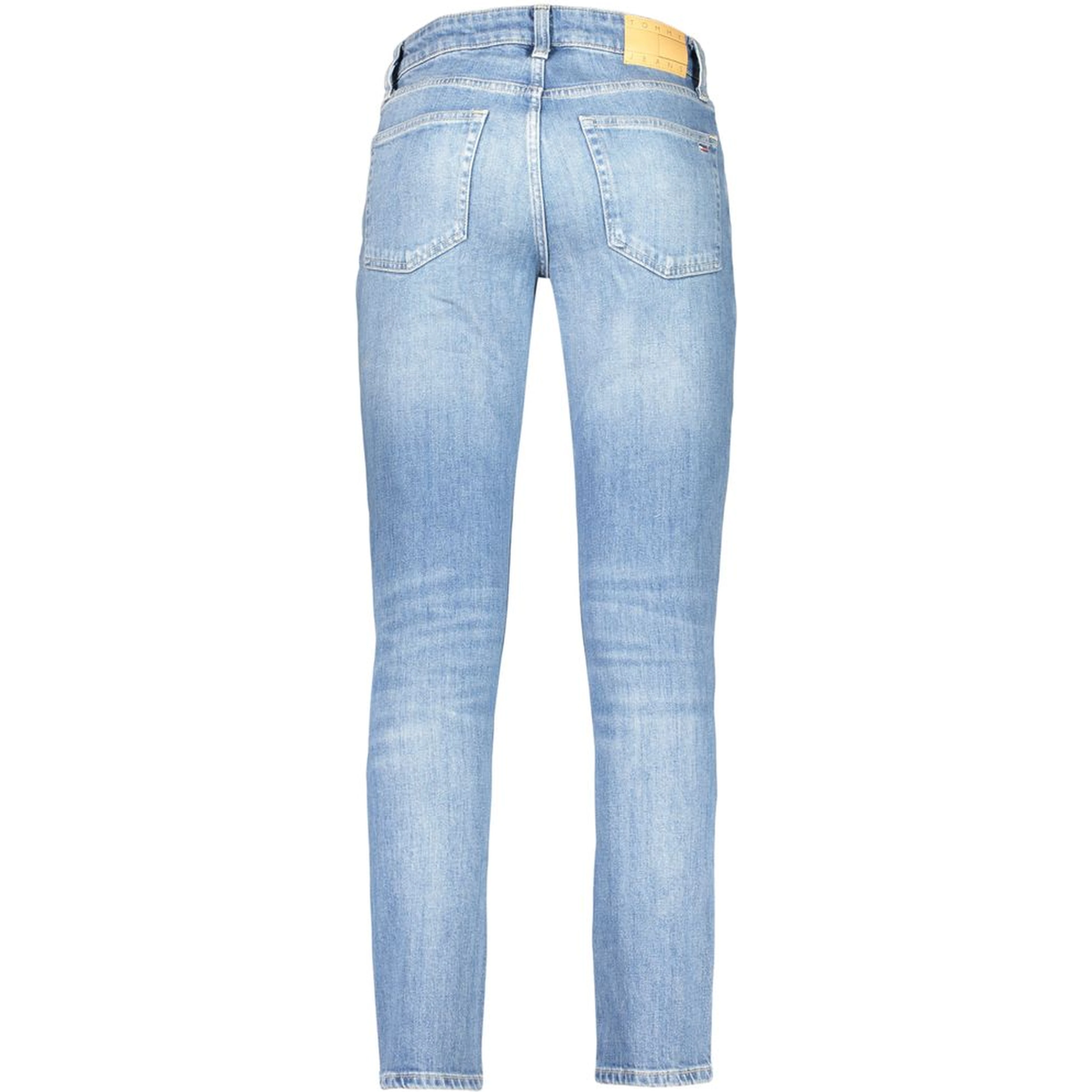 Blue Cotton Slim Fit Jeans