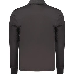 Black Cotton Polo Shirt