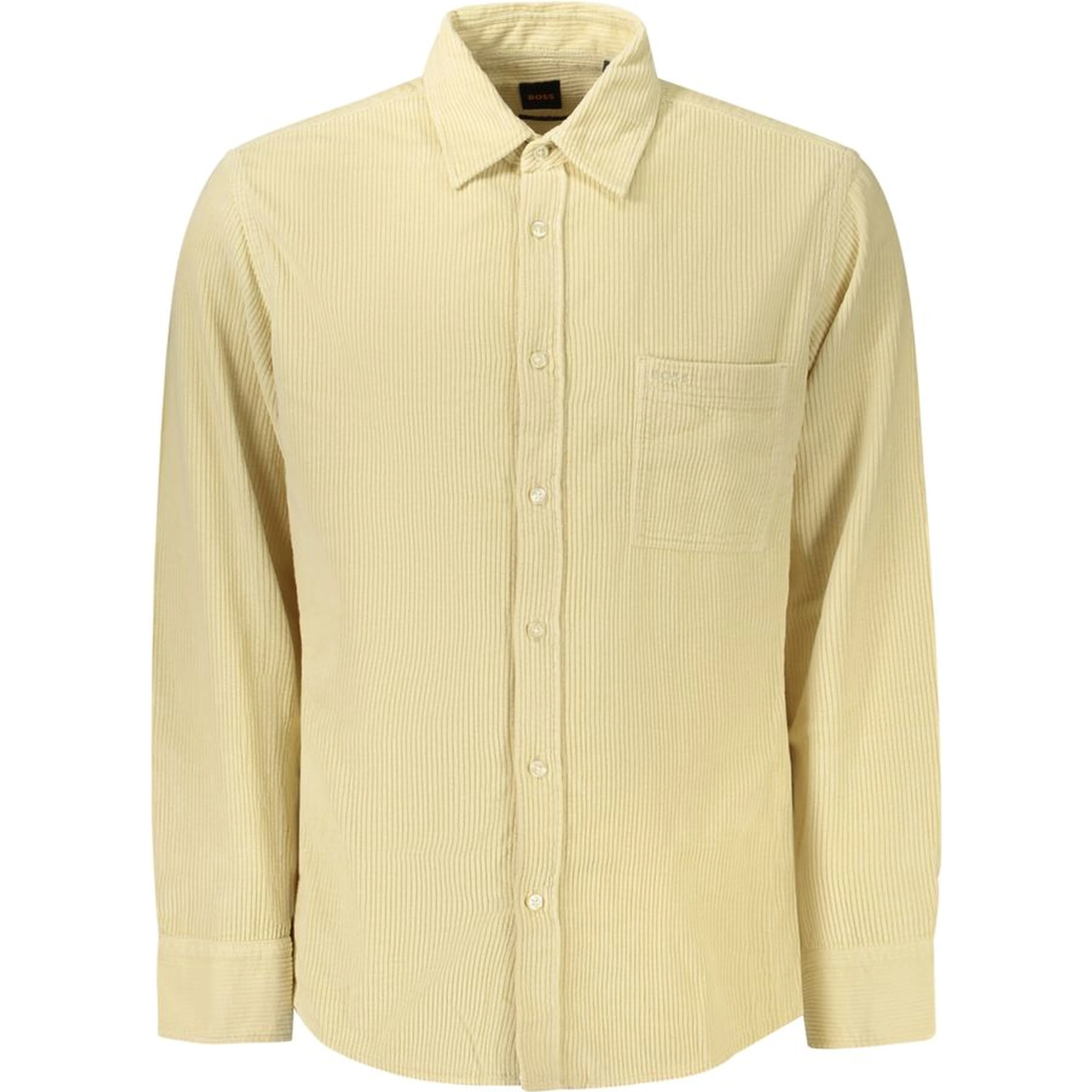 Beige Cotton Mens Shirt