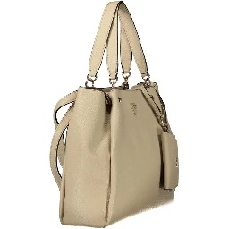 Beige Polyethylene Handbag