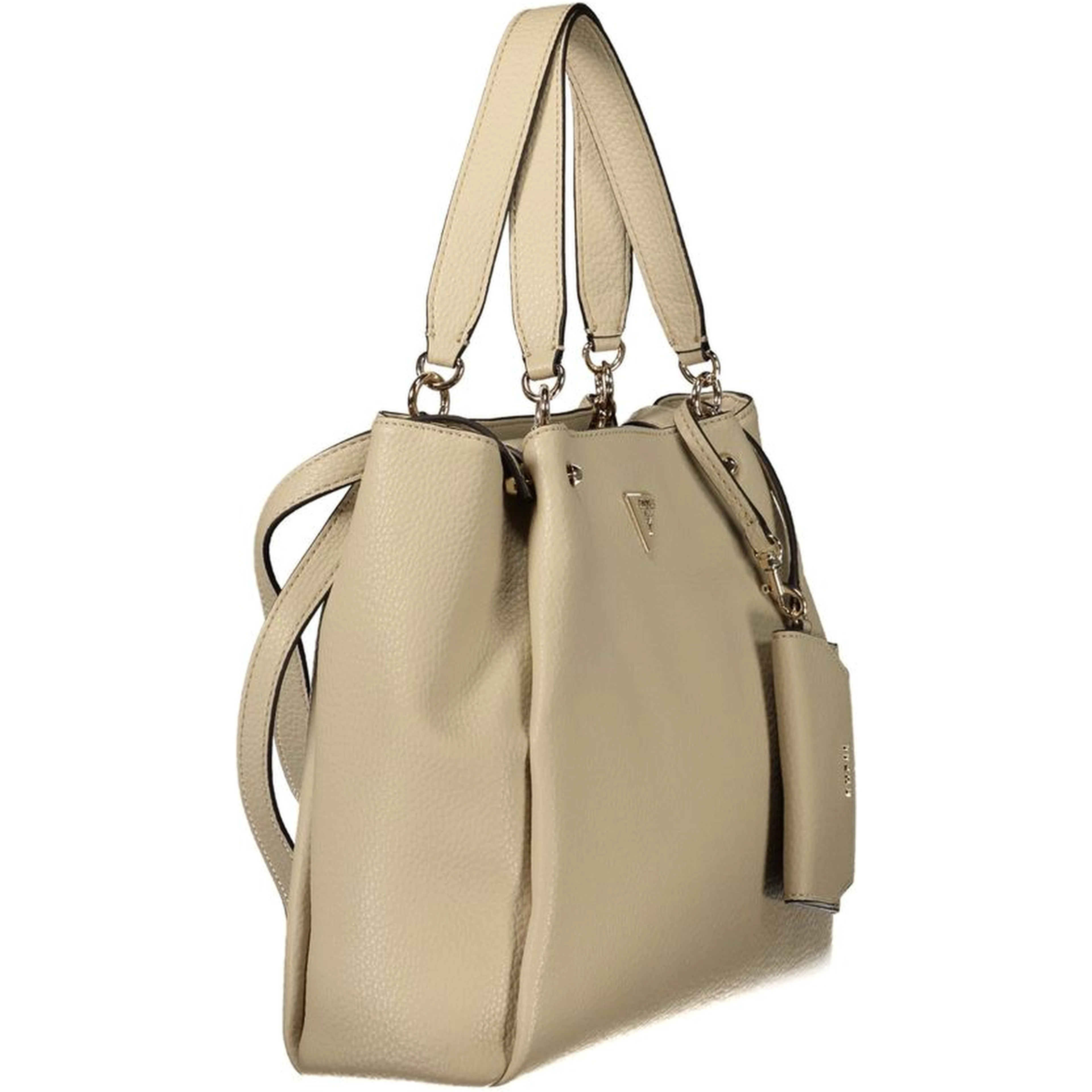 Beige Polyethylene Handbag