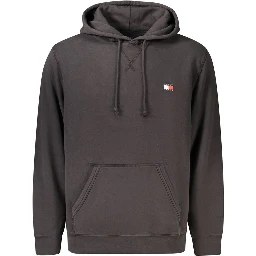 Black Cotton Men's Sweatshirt