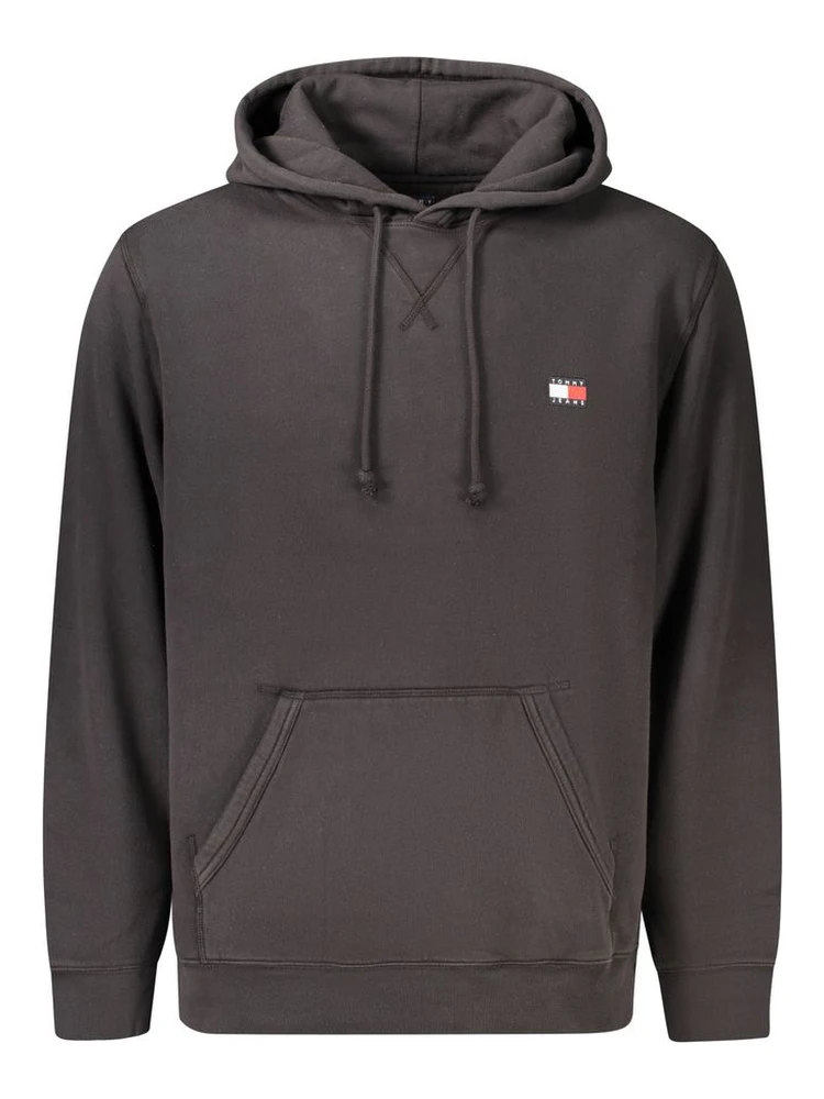 Black Cotton Men's Sweatshirt