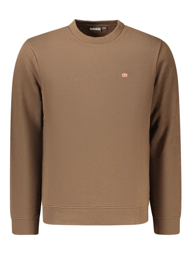 Brown Cotton Men's Sweatshirt