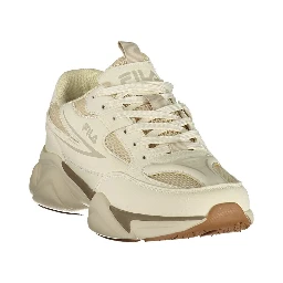 White Polyester Men's Sneaker
