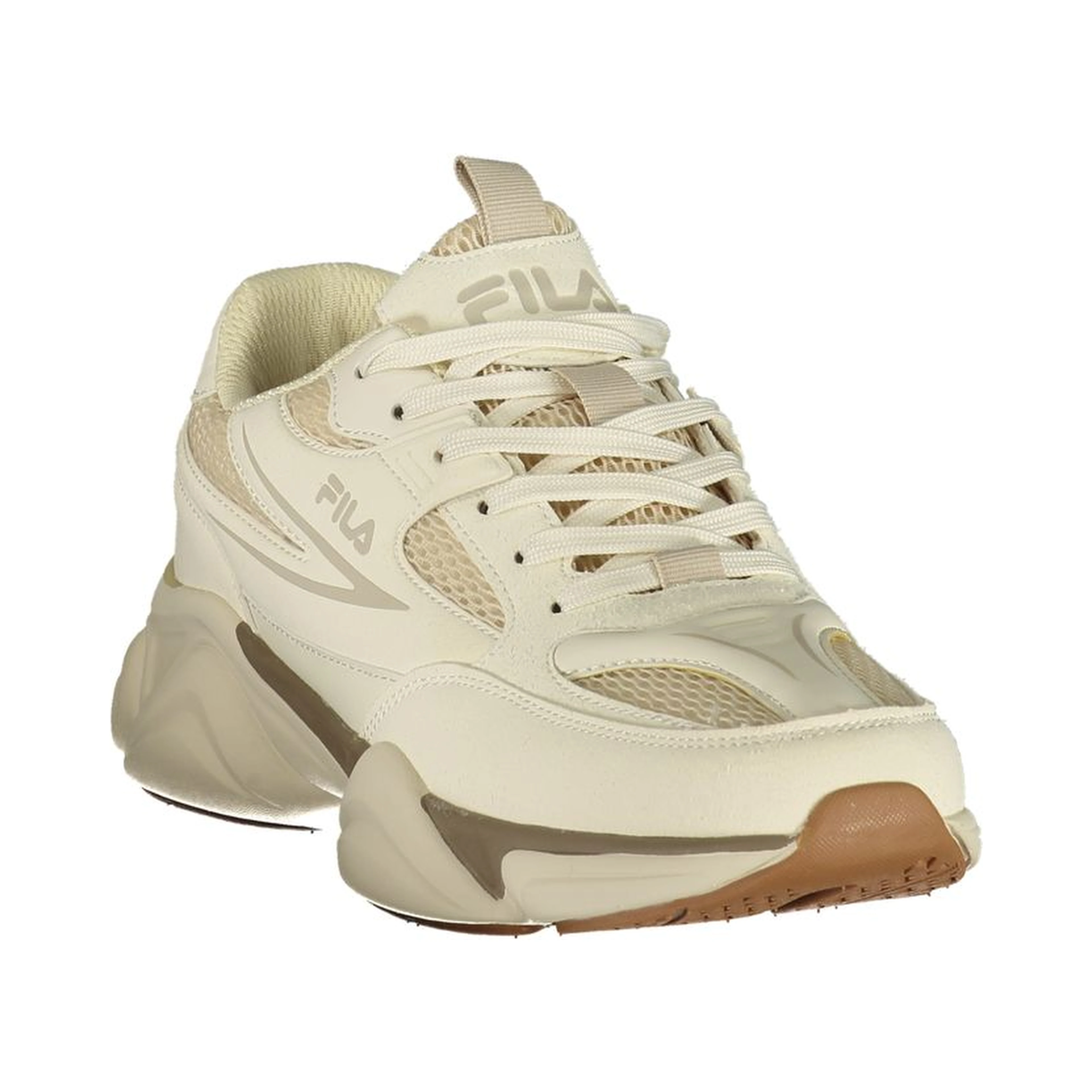 White Polyester Men's Sneaker