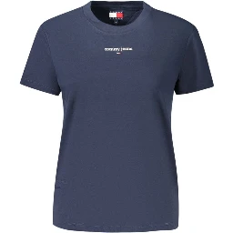 Blue Cotton Woman T-Shirt