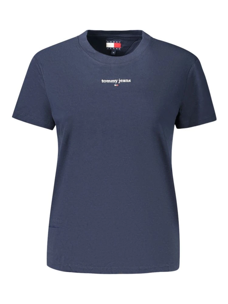 Blue Cotton Woman T-Shirt