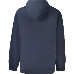 Blue Cotton Men's Sweatshirt
