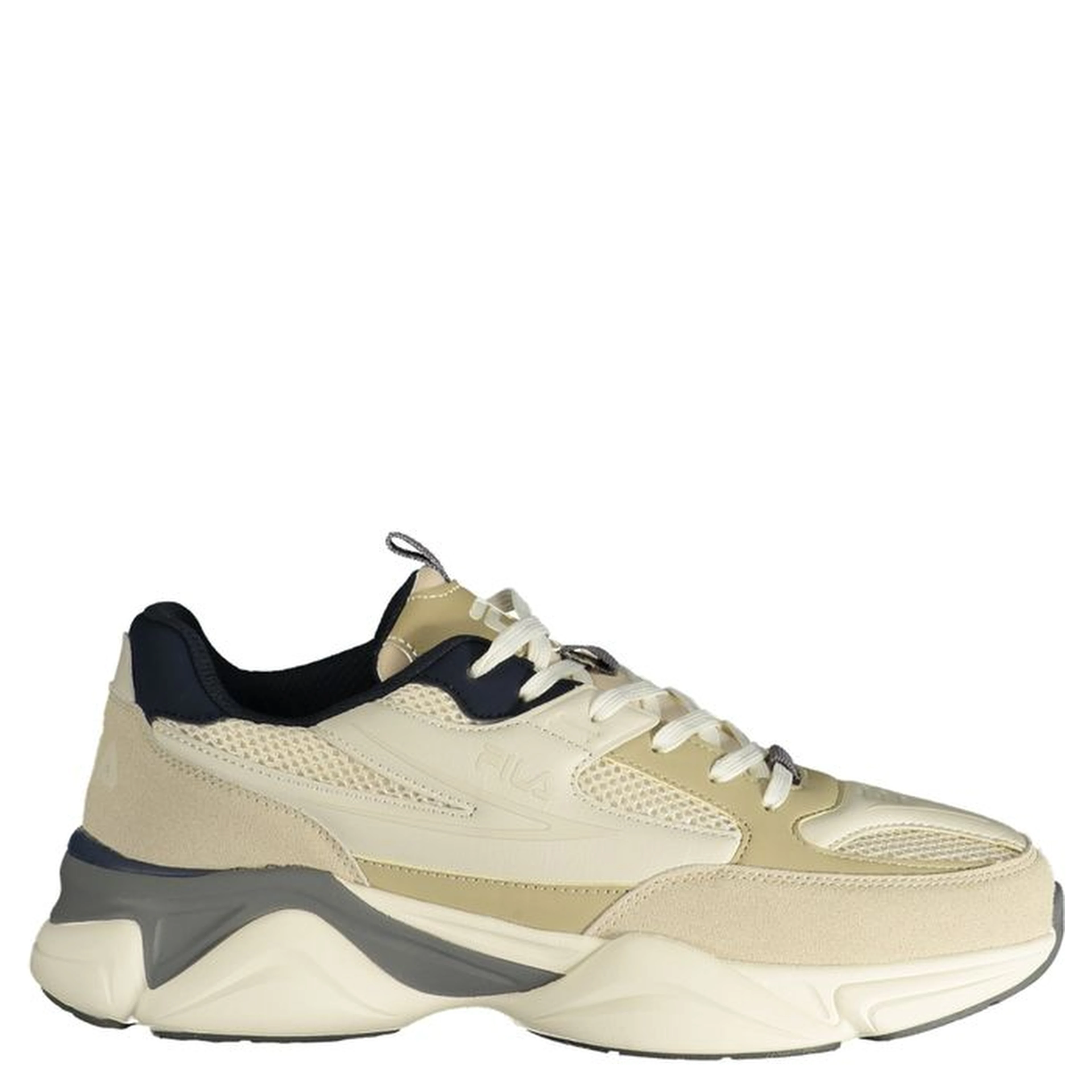 Beige Polyurethane Men's Sneaker
