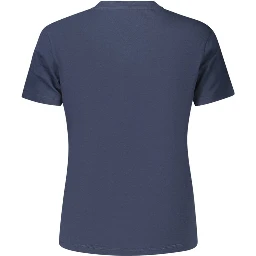 Blue Cotton Woman T-Shirt