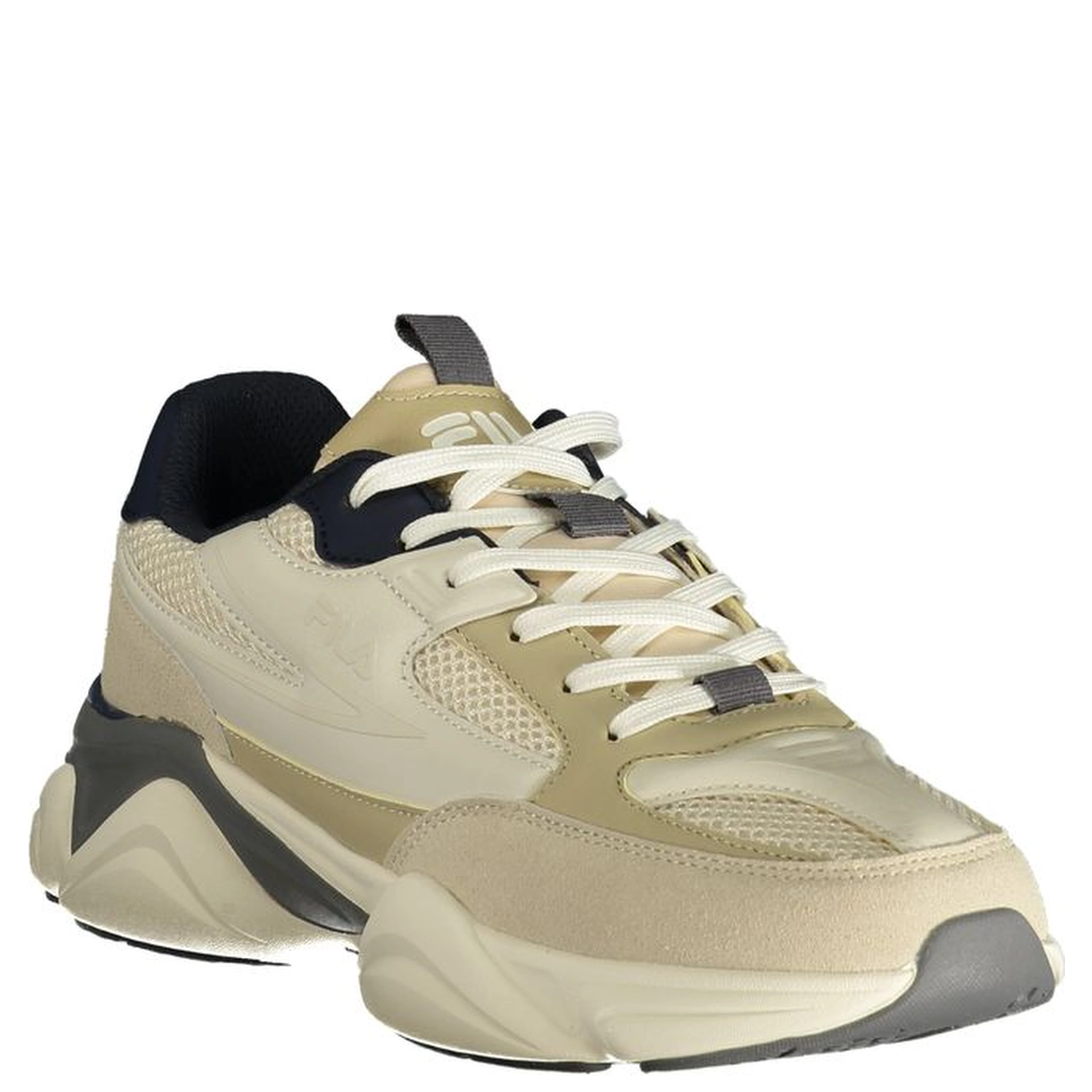 Beige Polyurethane Men's Sneaker