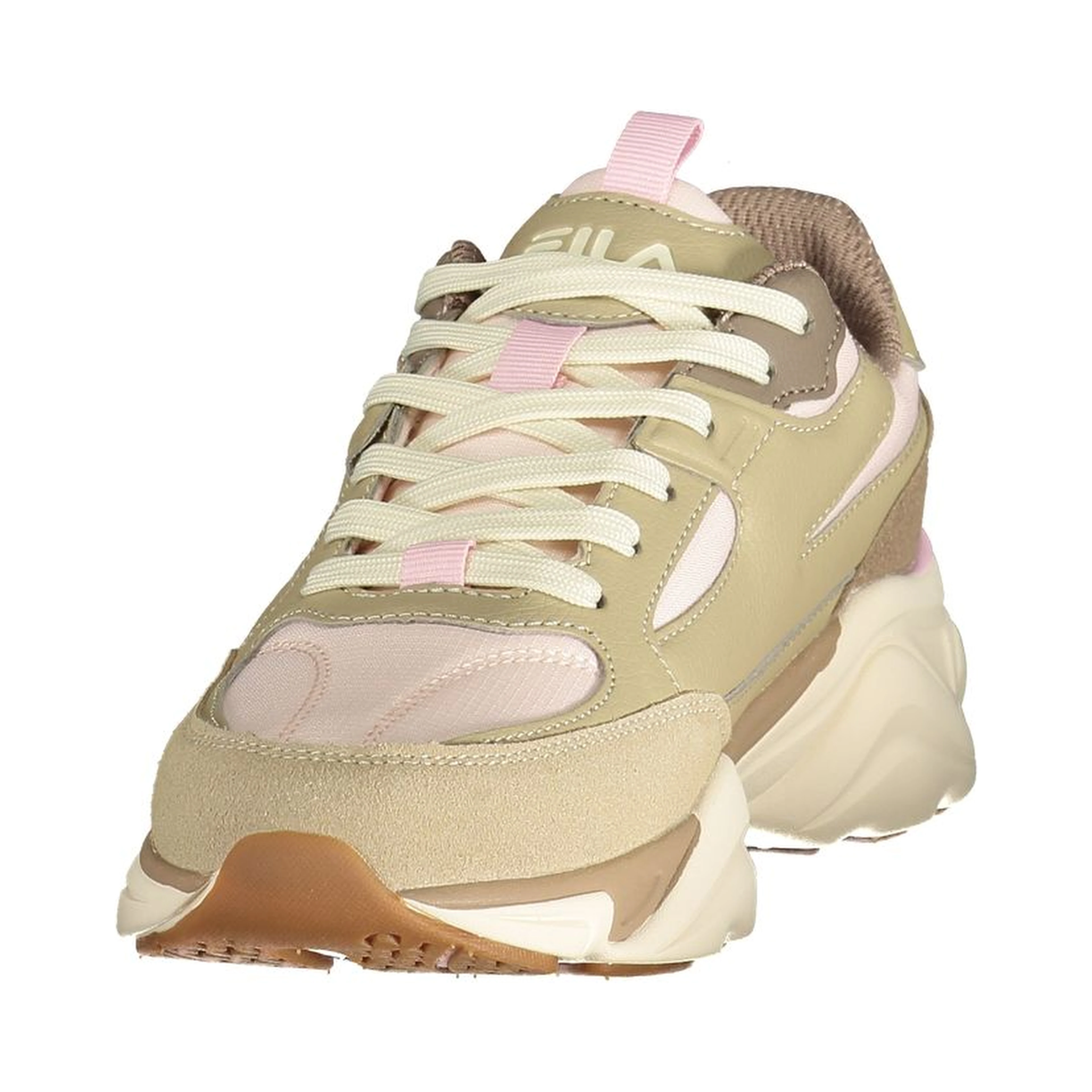 Beige Polyurethane Women's Sneaker
