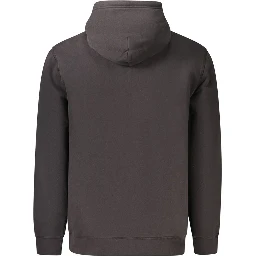 Black Cotton Men's Sweatshirt