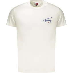 White Cotton Men's T-Shirt