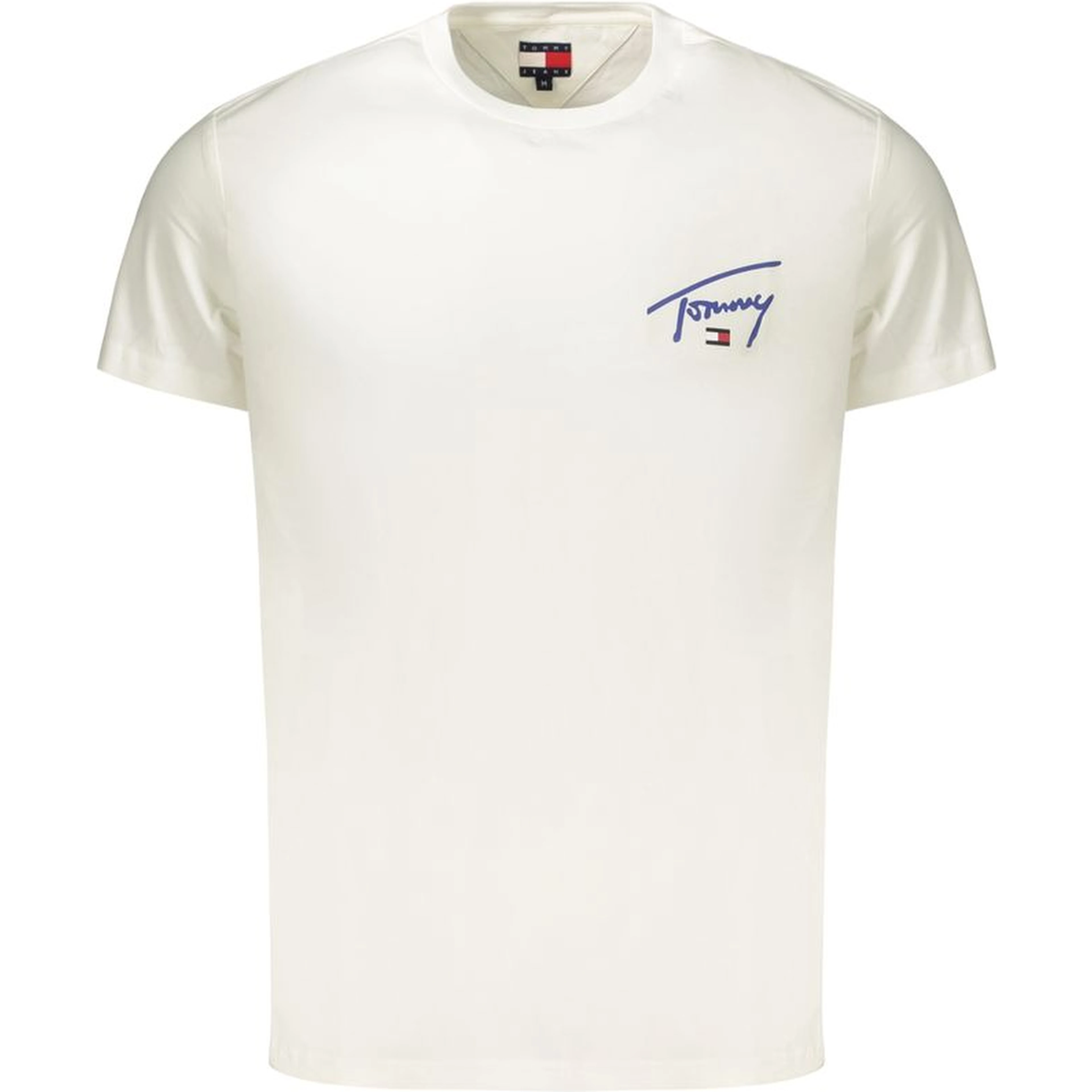 White Cotton Men's T-Shirt
