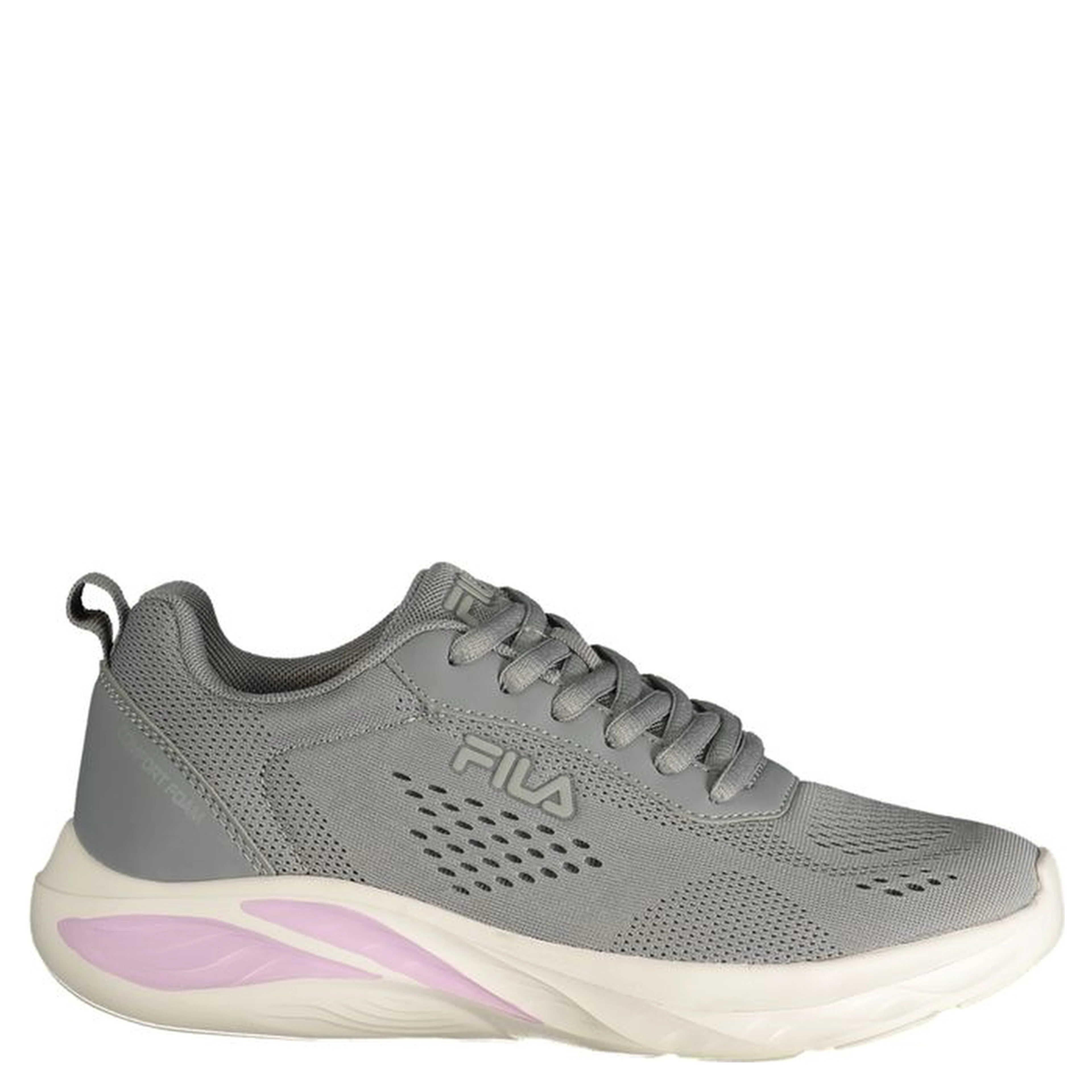 Gray Polyester Women's Sneaker