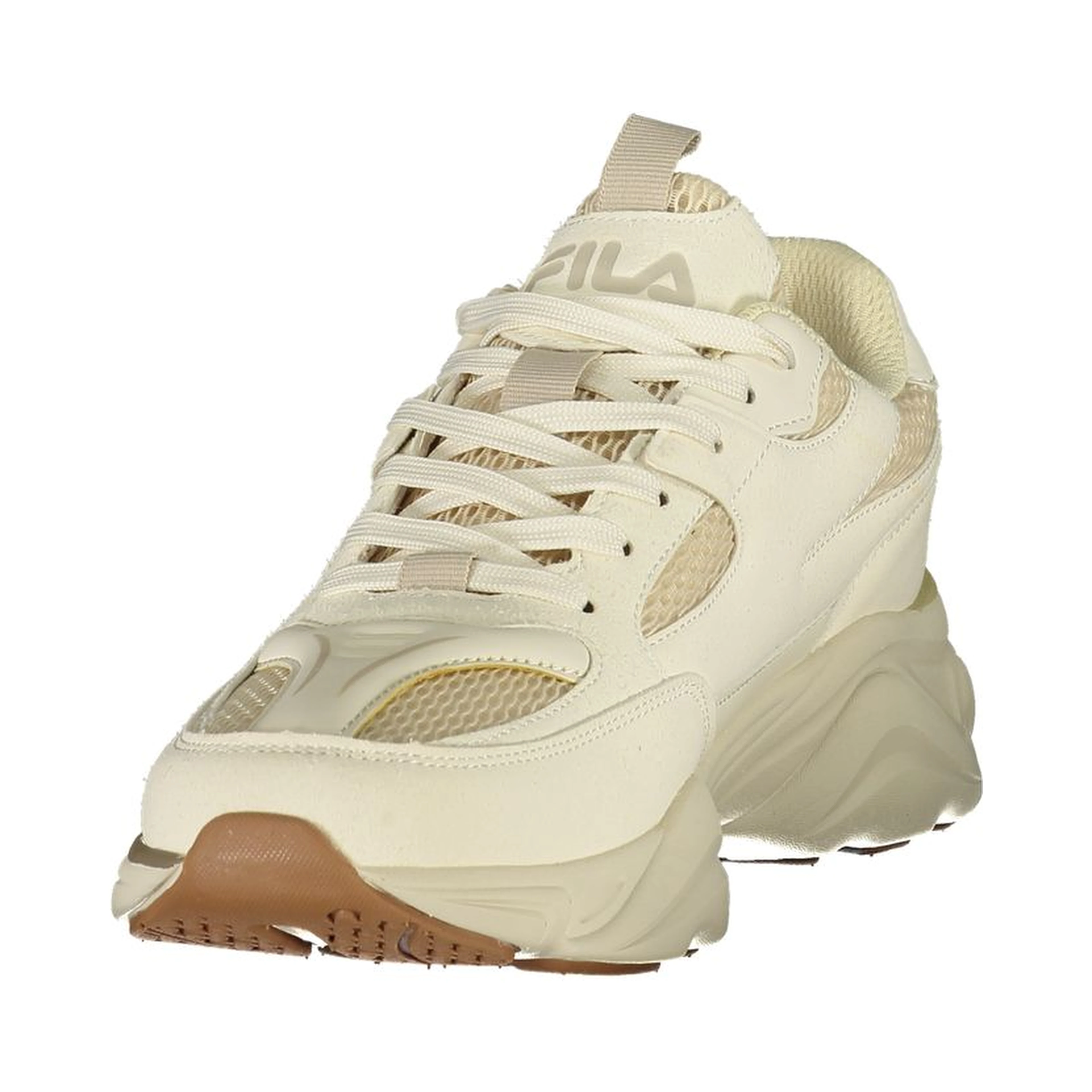 White Polyester Men's Sneaker