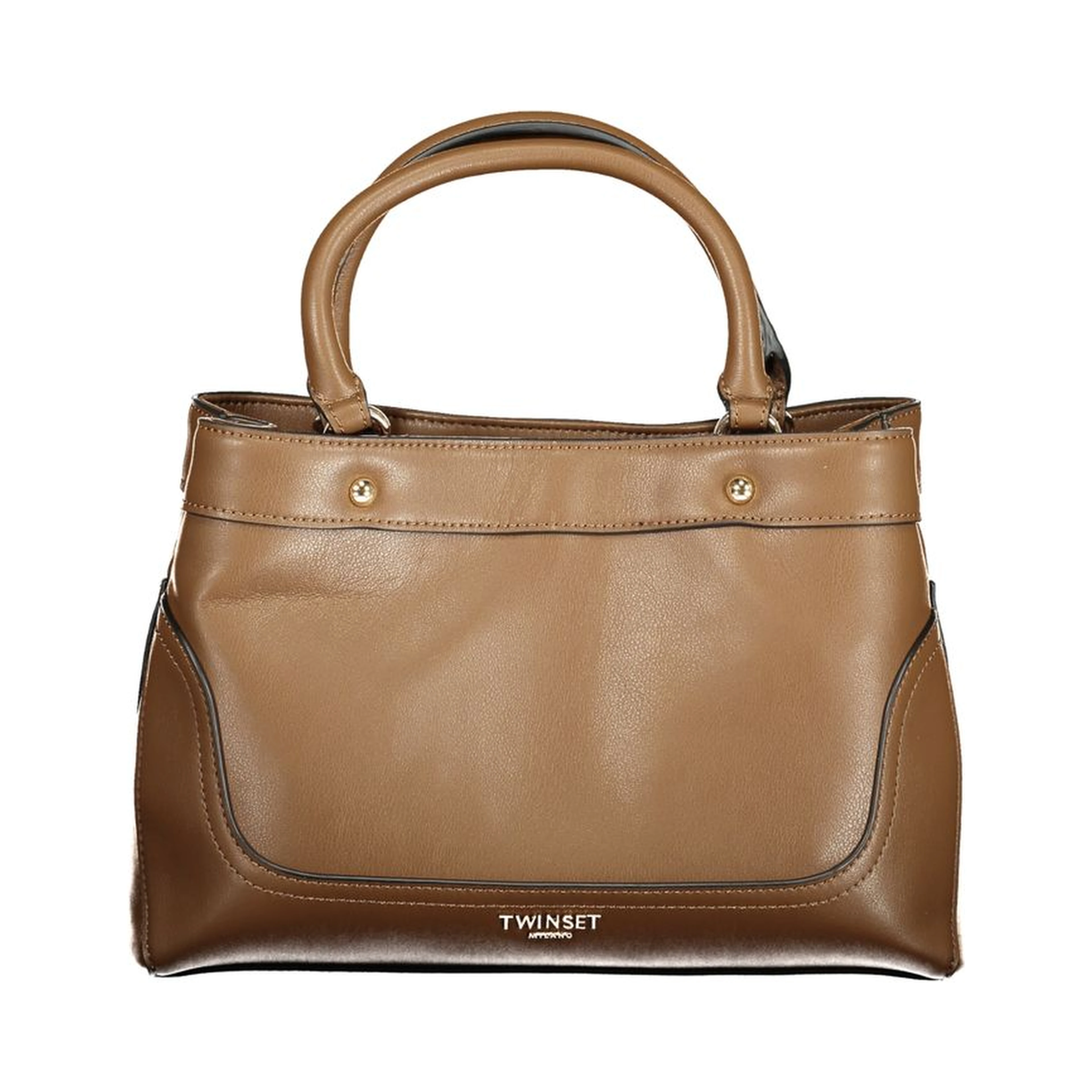 Brown Polyurethane Women's Bag