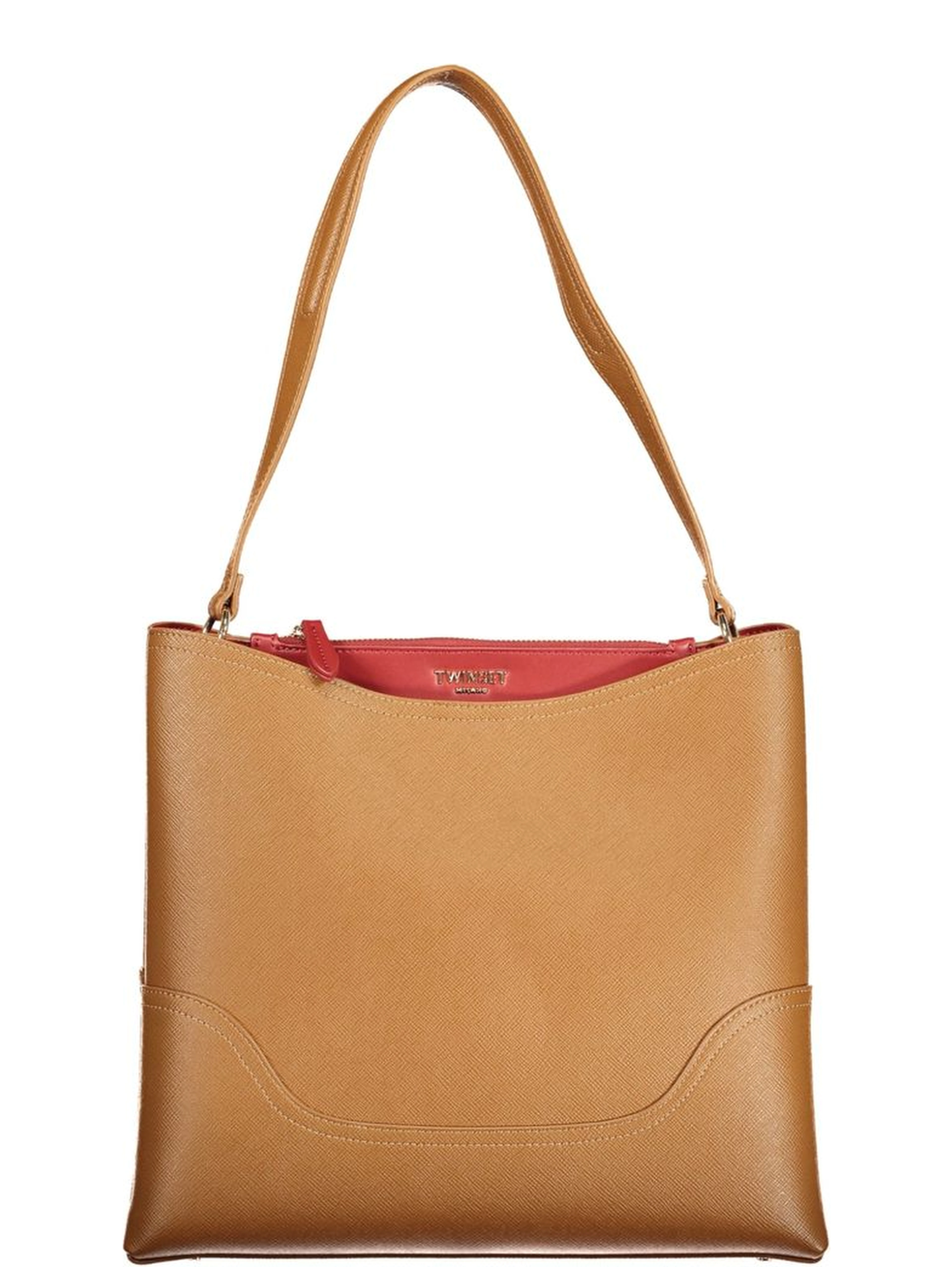 Brown Polyurethane Women's Bag