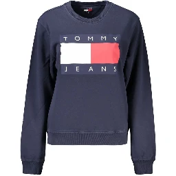 Blue Cotton Women's Sweatshirt
