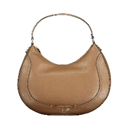 Brown Polyurethane Women's Bag