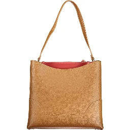 Brown Polyurethane Women's Bag