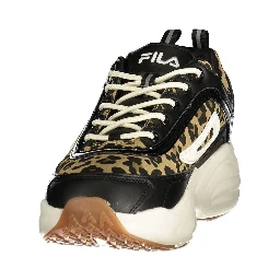 Black Polyester Women's Sneaker